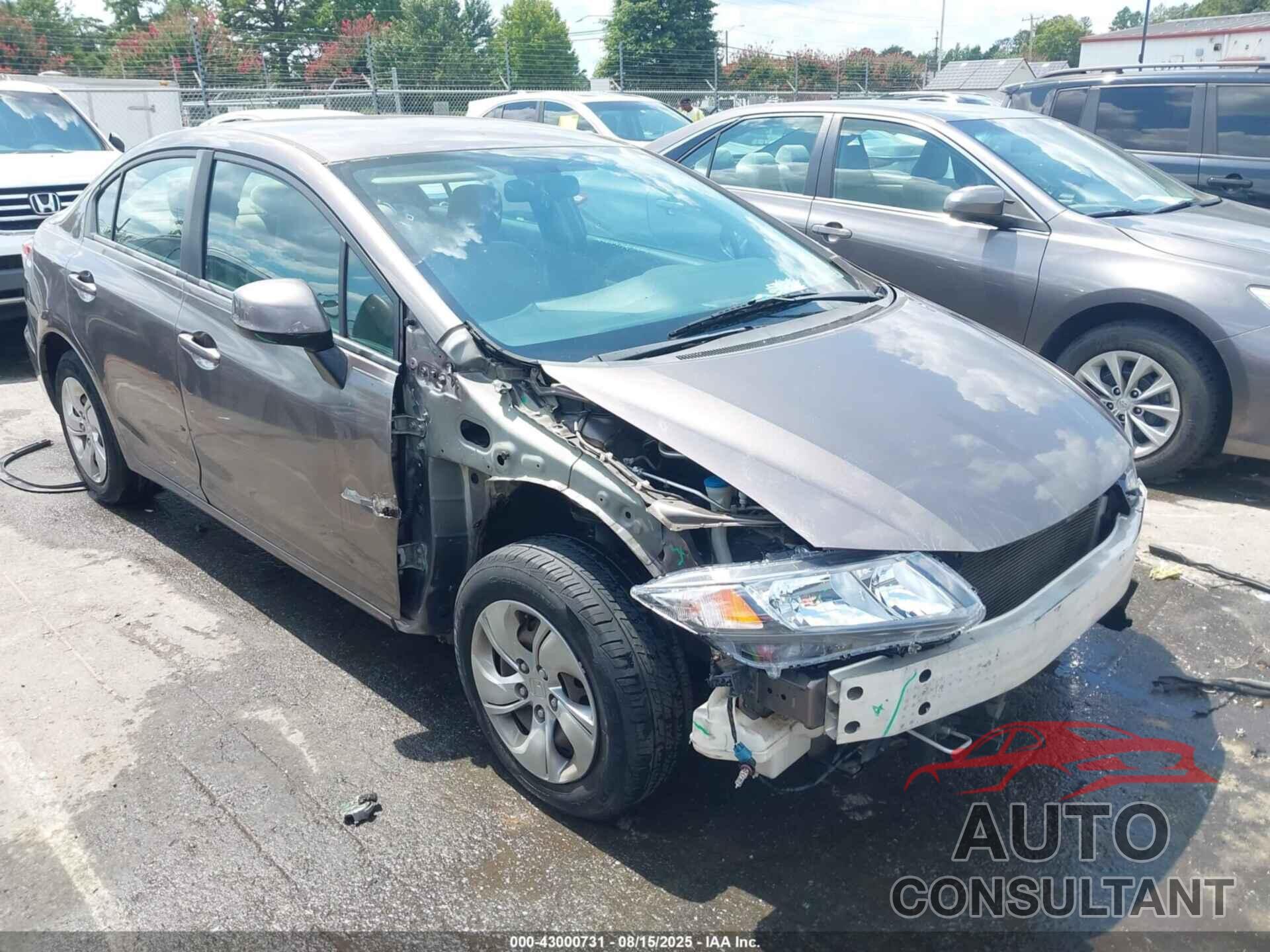 HONDA CIVIC 2013 - 19XFB2F58DE092569