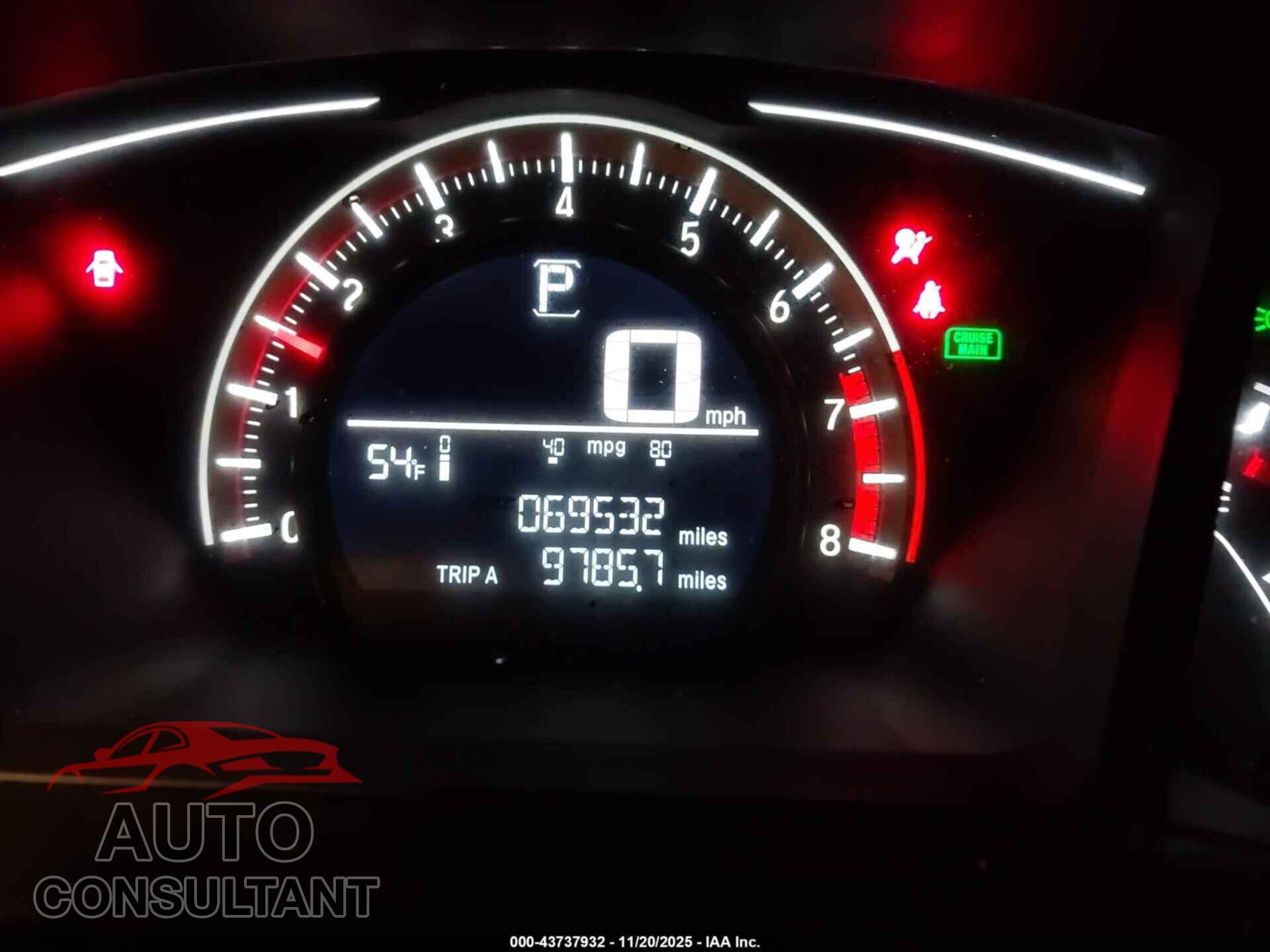 HONDA CIVIC 2017 - 2HGFC4B54HH301218