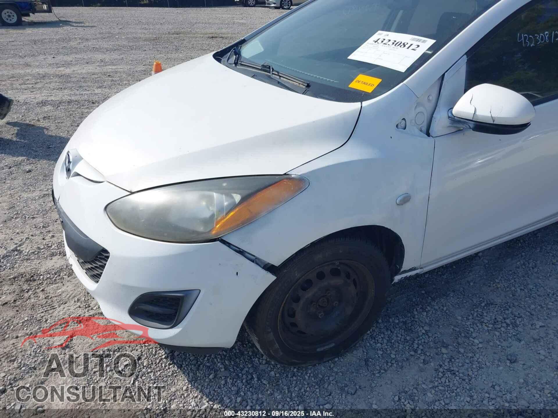 MAZDA MAZDA2 2013 - JM1DE1KY6D0153581