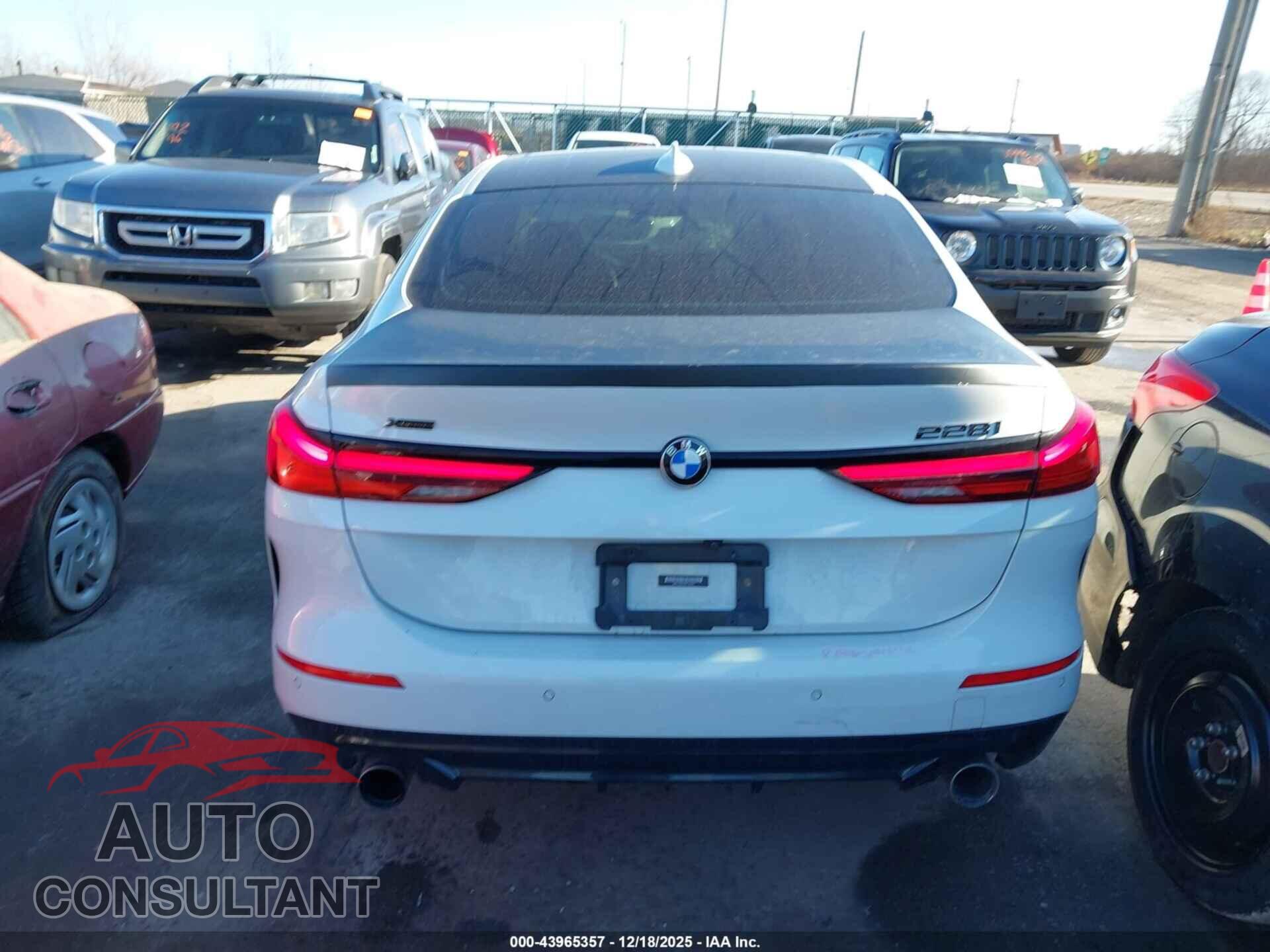 BMW 228I GRAN COUPE 2021 - WBA73AK07M7J54031