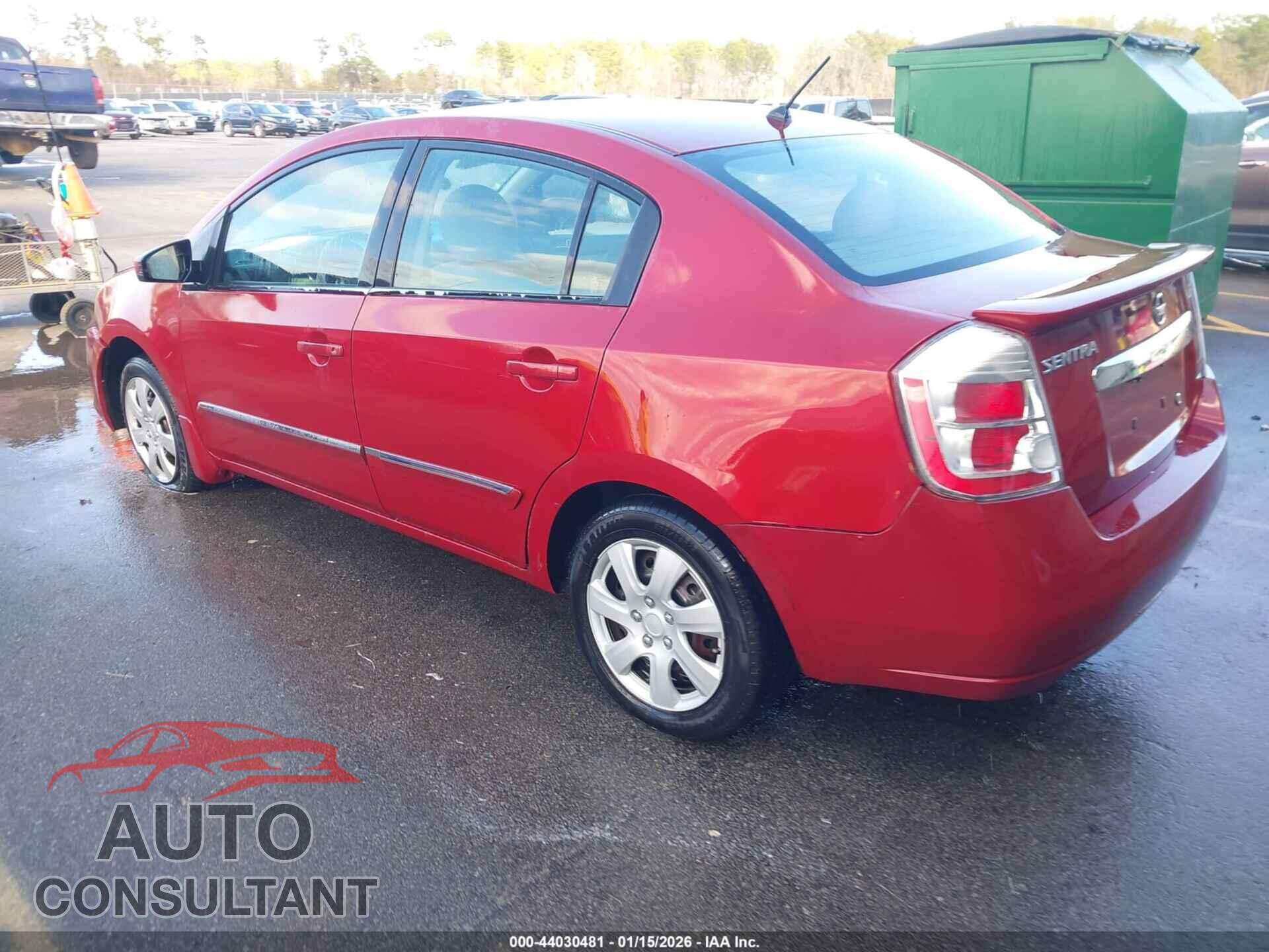 NISSAN SENTRA 2012 - 3N1AB6AP3CL701221