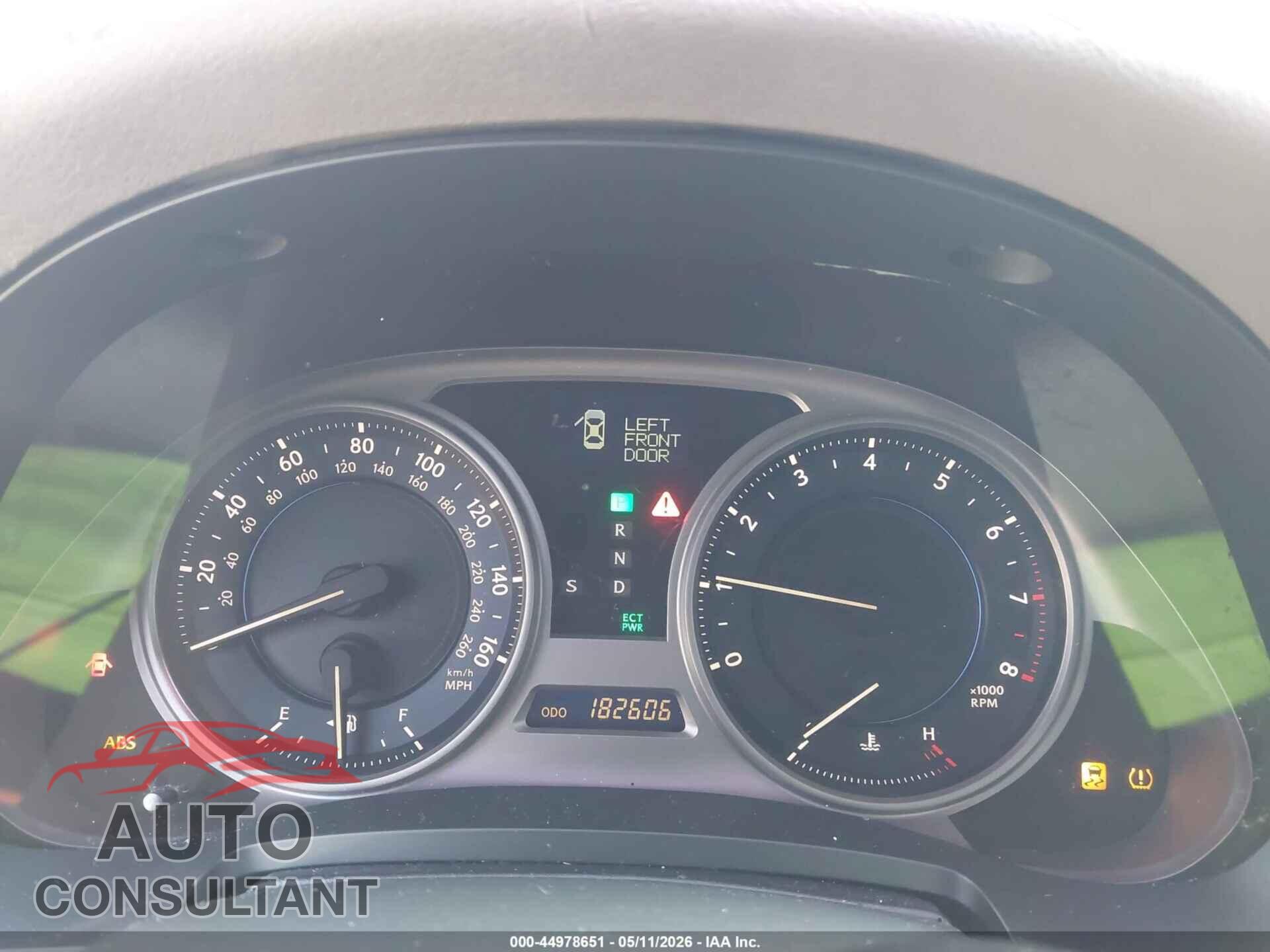LEXUS IS 250 2010 - JTHBF5C20A5113855