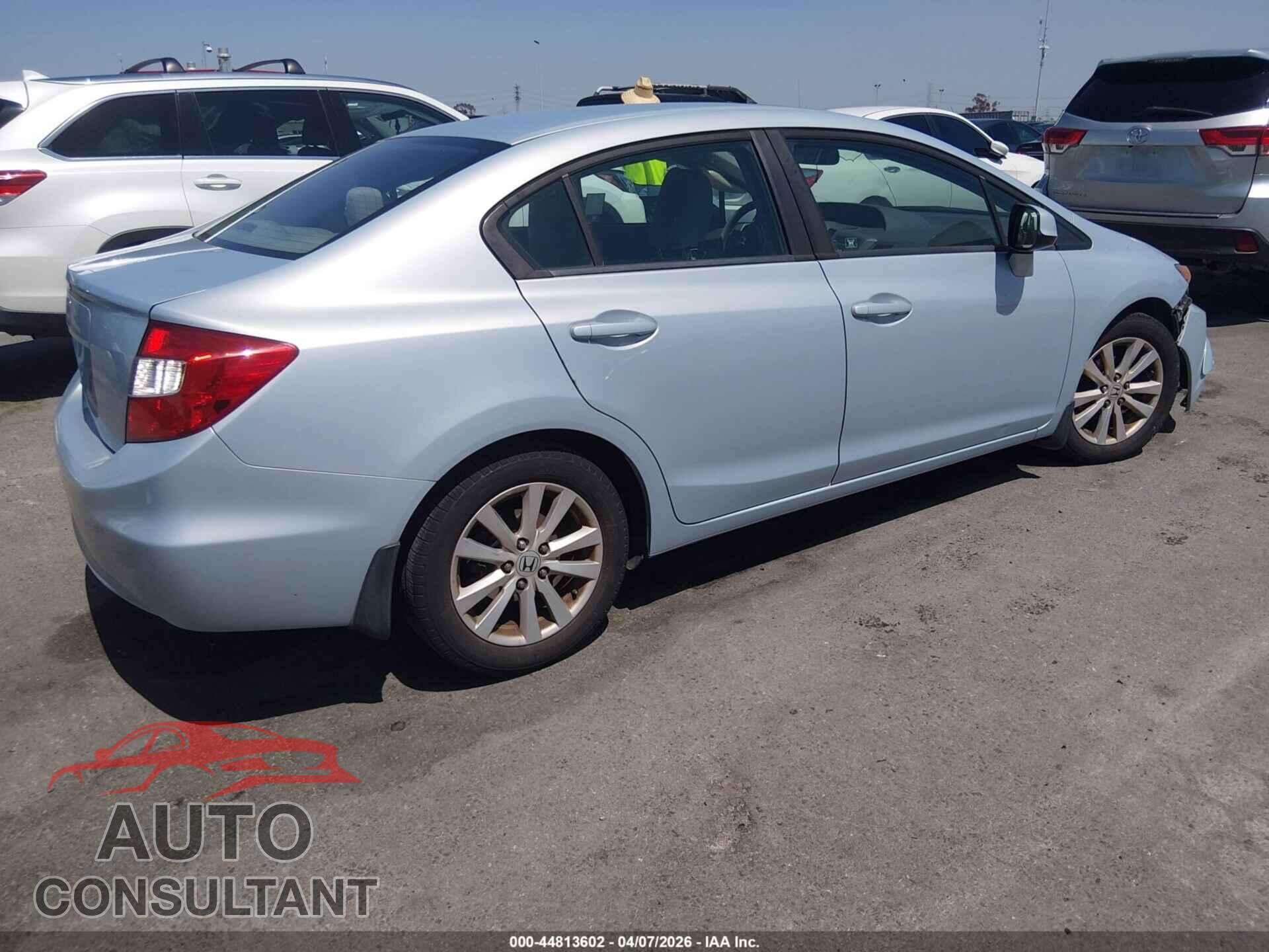 HONDA CIVIC 2012 - 19XFB2F87CE302202