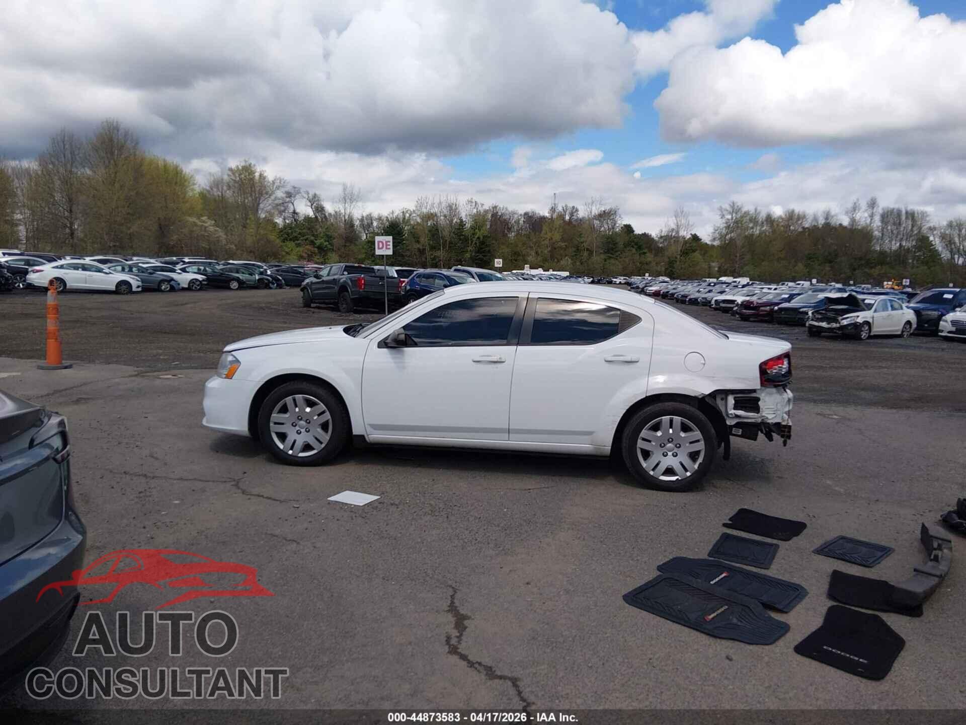 DODGE AVENGER 2013 - 1C3CDZAB9DN512164