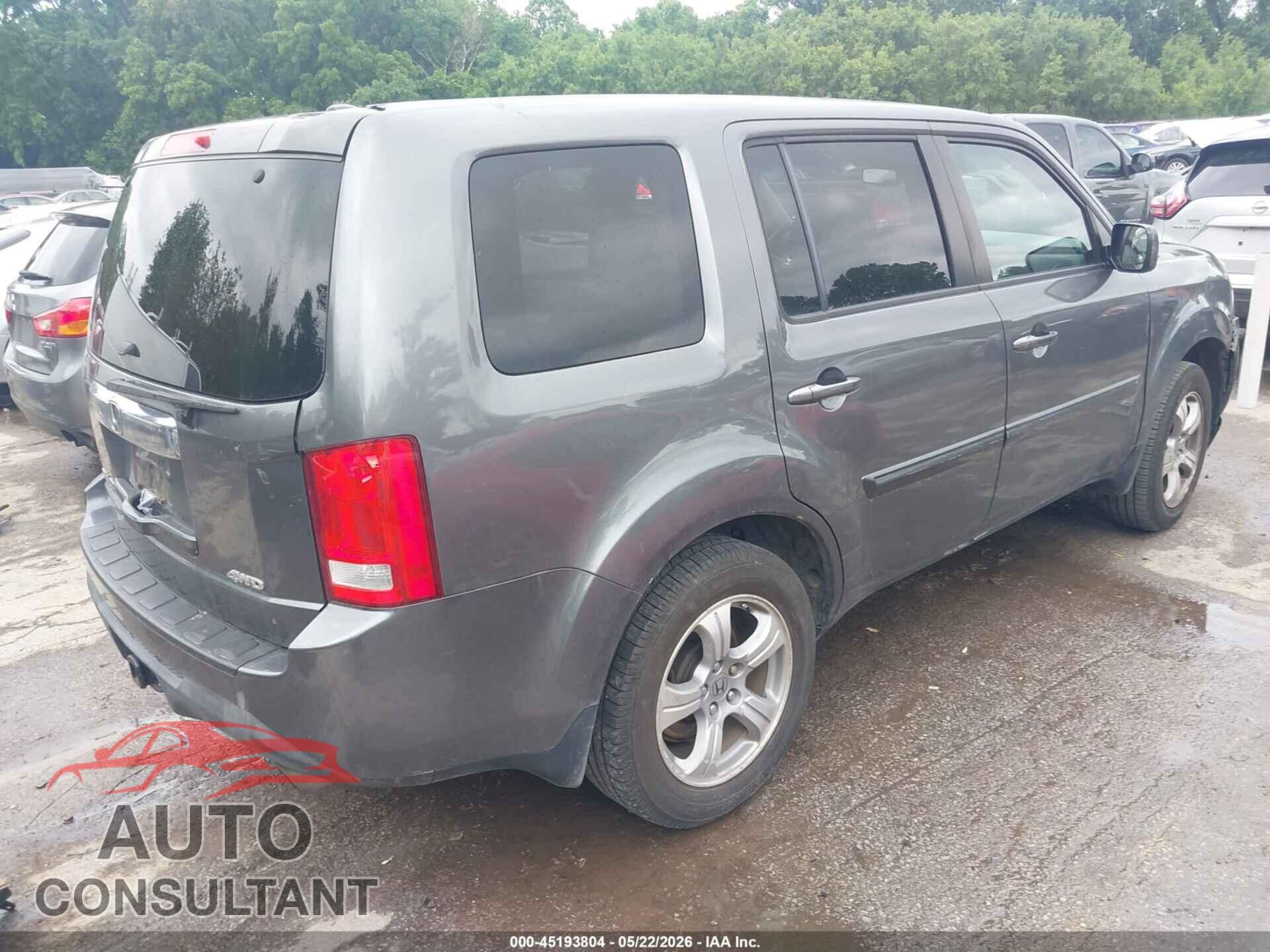 HONDA PILOT 2012 - 5FNYF4H60CB025357