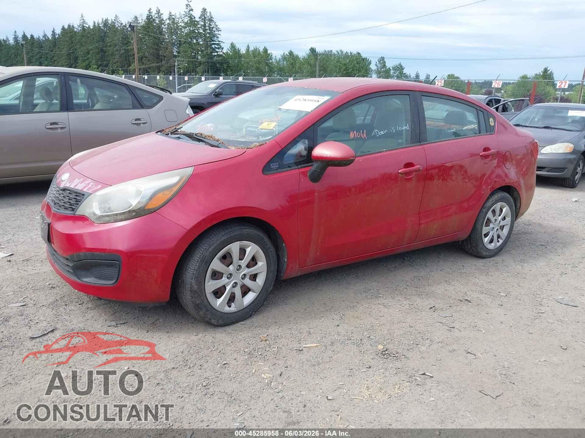 KIA RIO 2013 - KNADM4A32D6188624