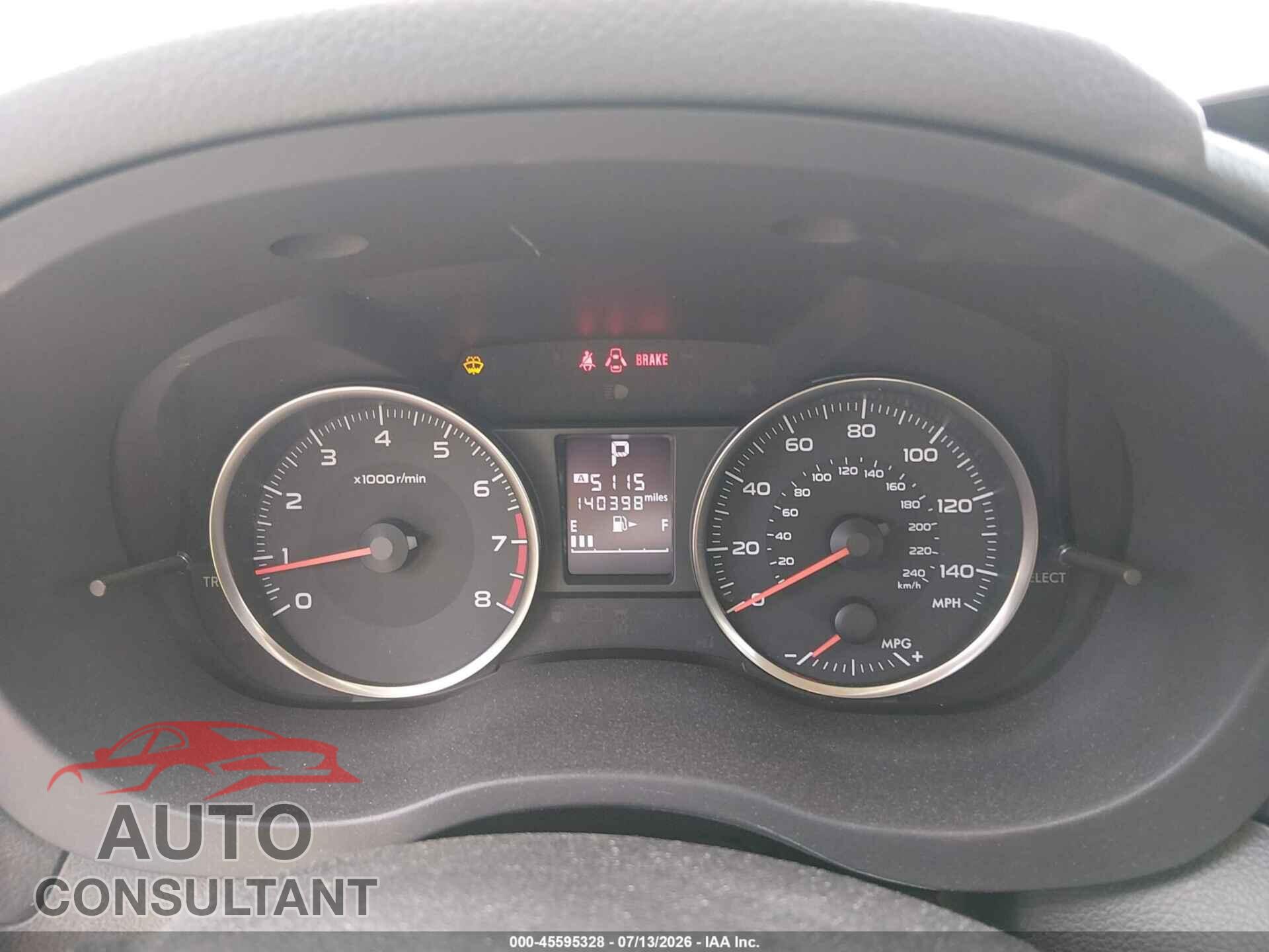 SUBARU IMPREZA 2016 - JF1GJAA65GH018564