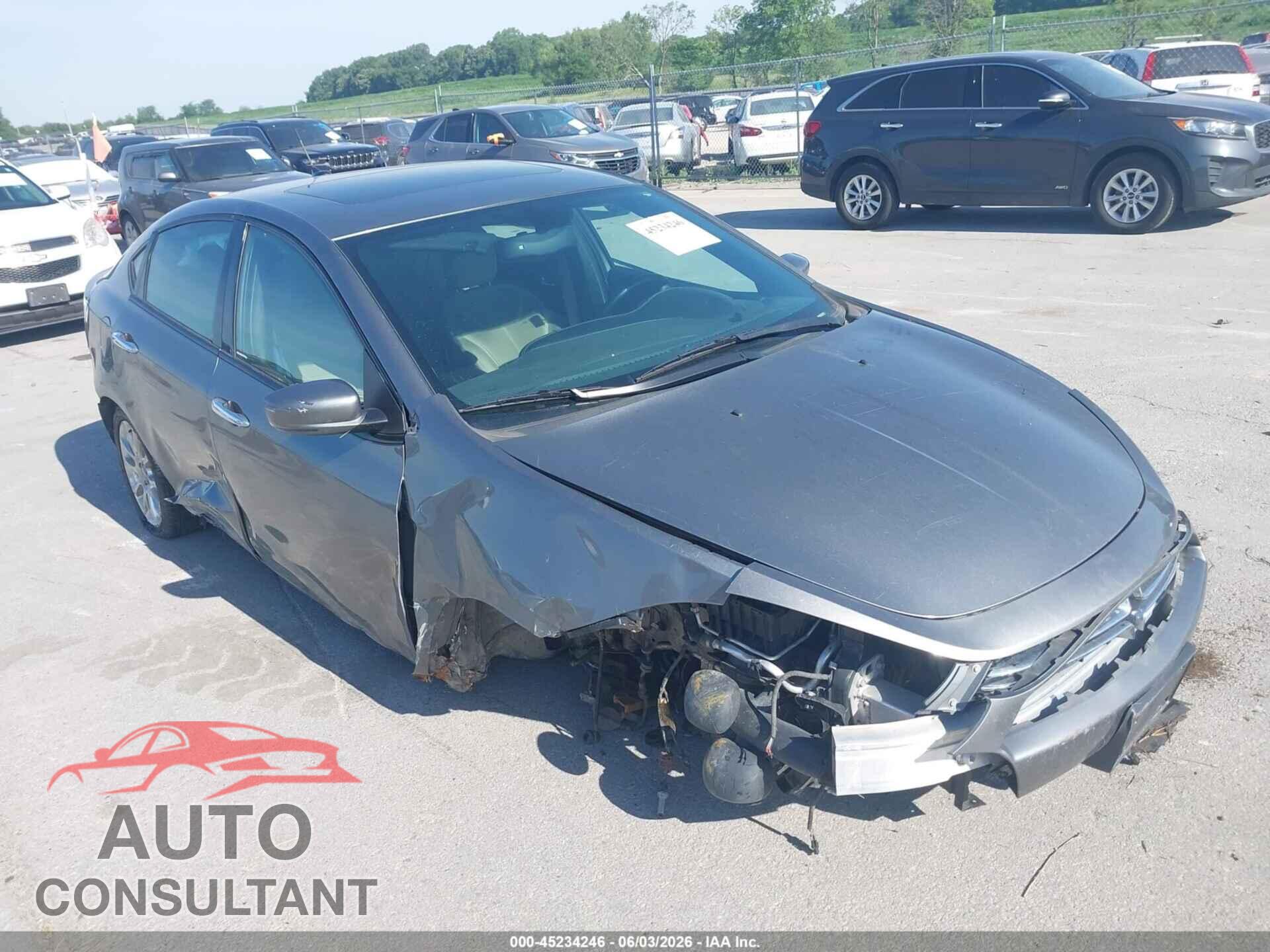 DODGE DART 2013 - 1C3CDFCA7DD131504