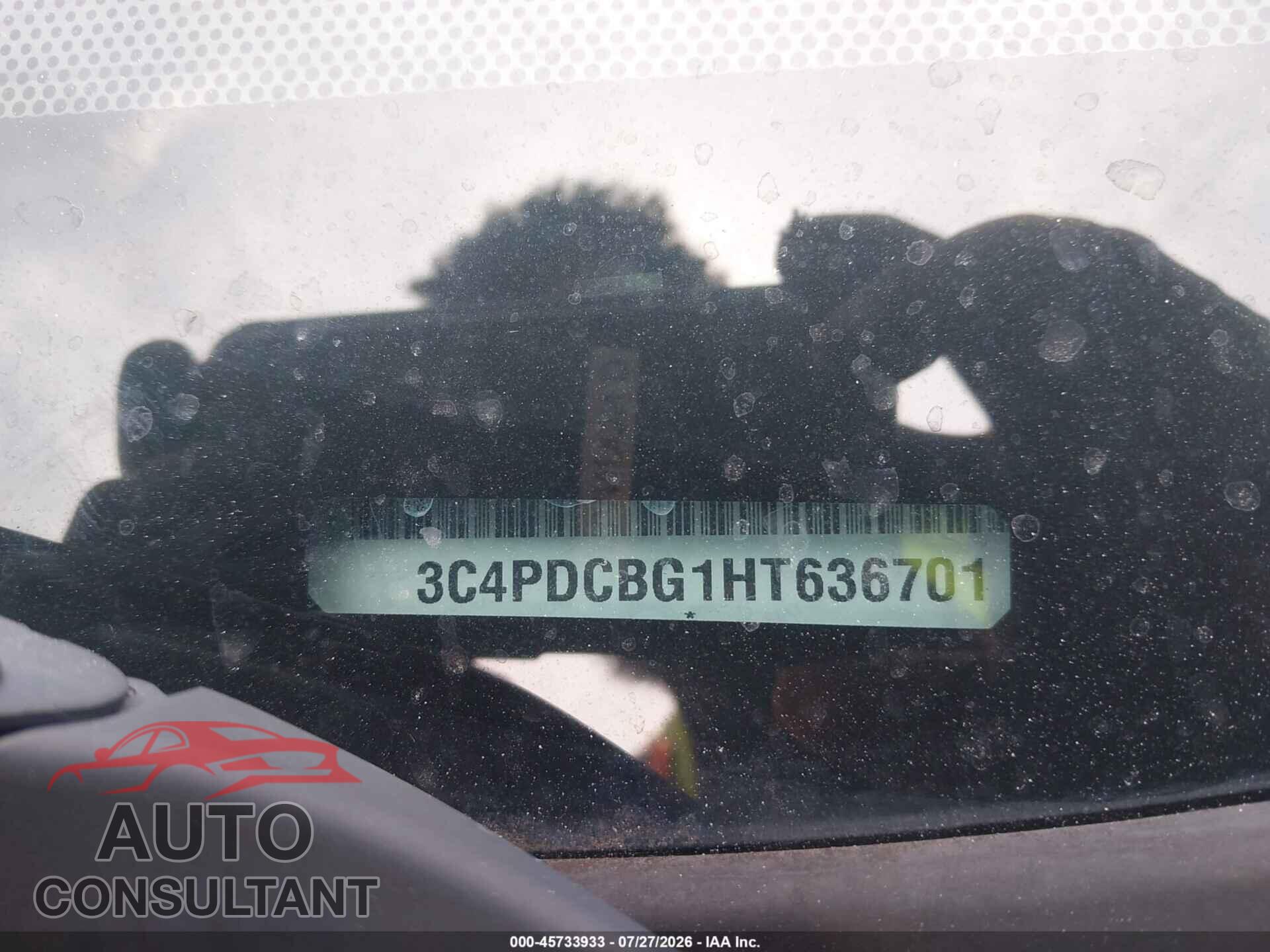 DODGE JOURNEY 2017 - 3C4PDCBG1HT636701