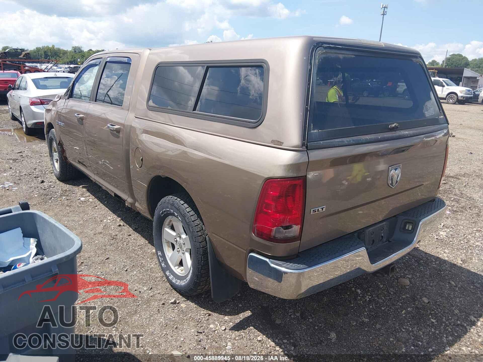 DODGE RAM 1500 2010 - 1D7RB1CT3AS162987