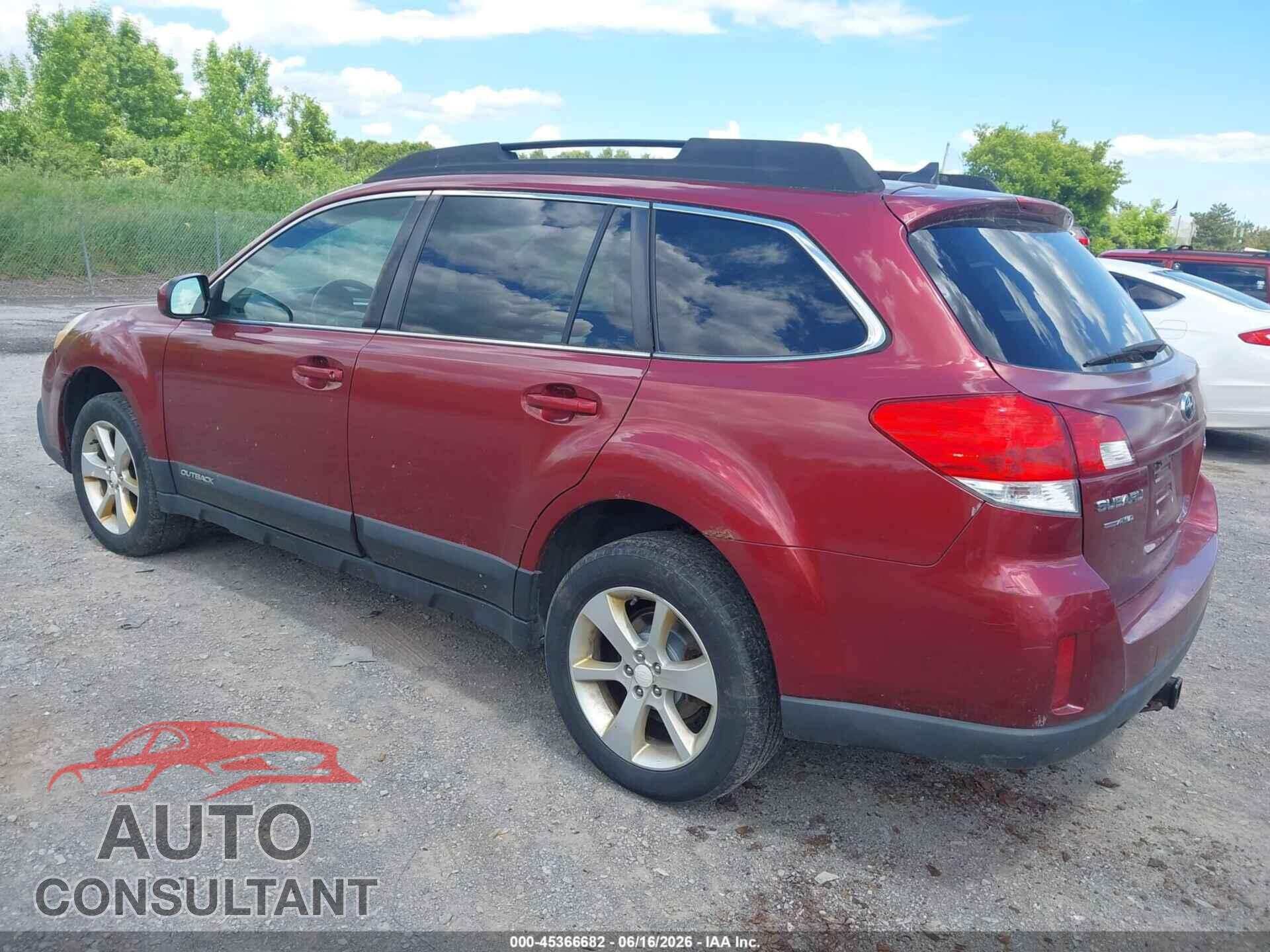 SUBARU OUTBACK 2014 - 4S4BRBCC4E3202356