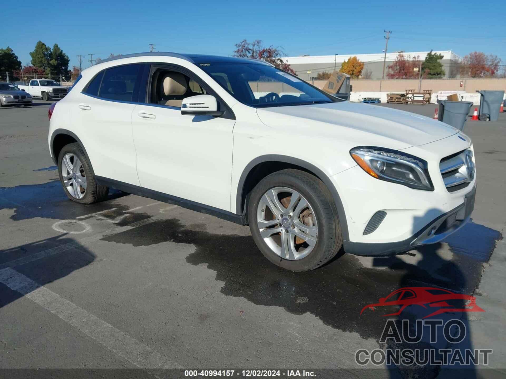 MERCEDES-BENZ GLA 250 2016 - WDCTG4GBXGJ193246