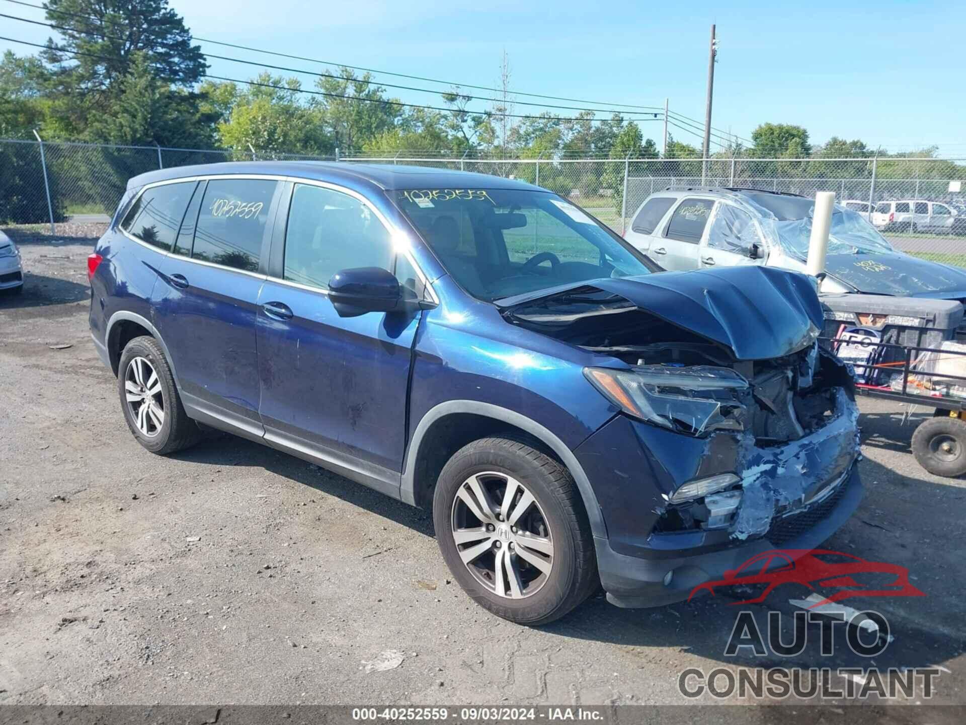 HONDA PILOT 2017 - 5FNYF6H50HB071121