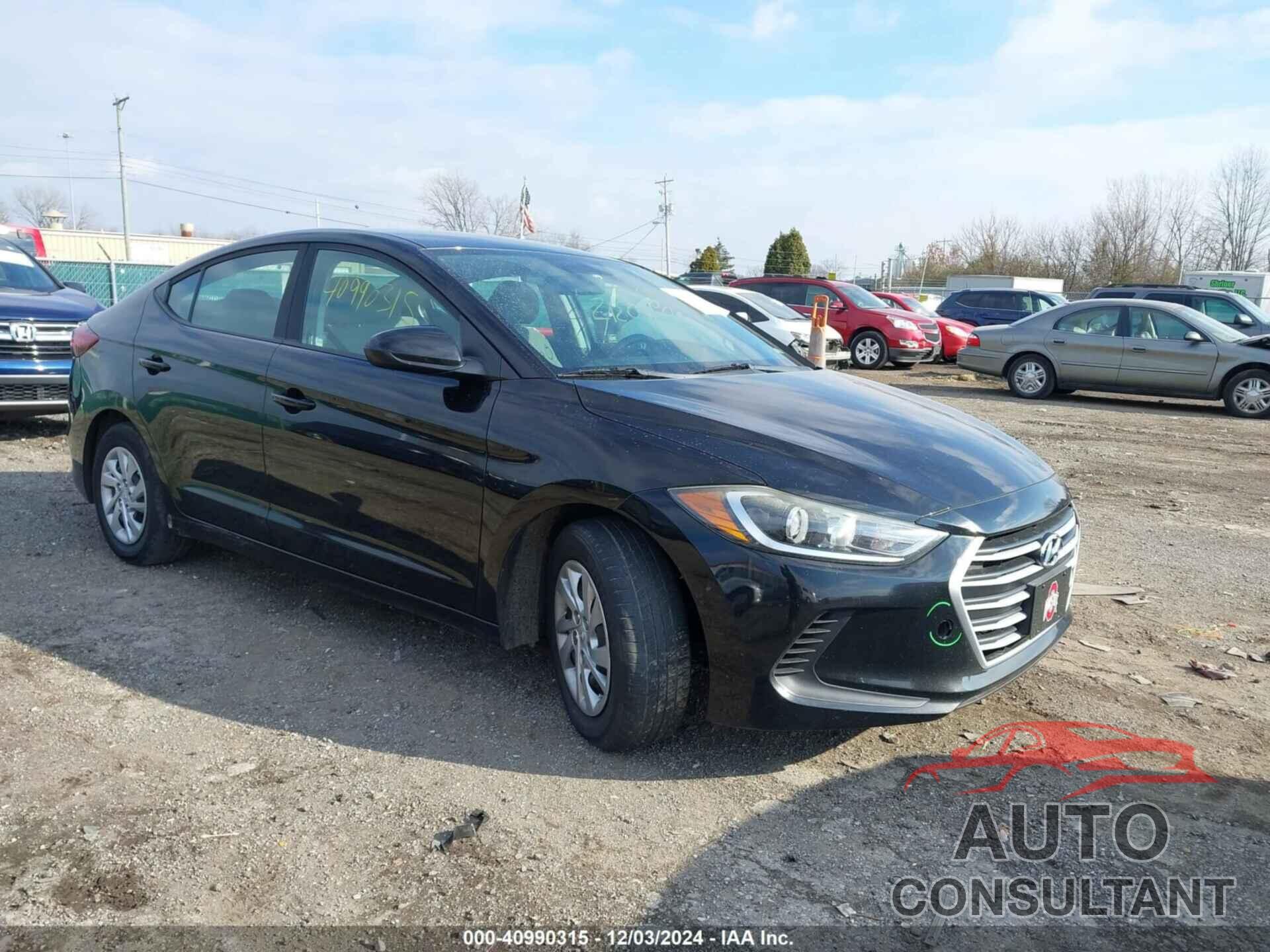 HYUNDAI ELANTRA 2017 - KMHD74LFXHU412754