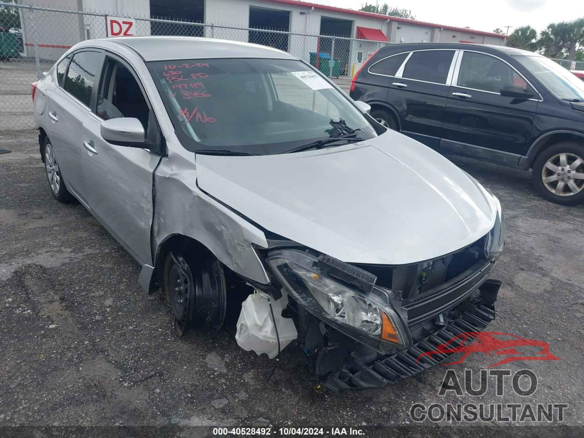 NISSAN SENTRA 2019 - 3N1AB7AP6KY203456