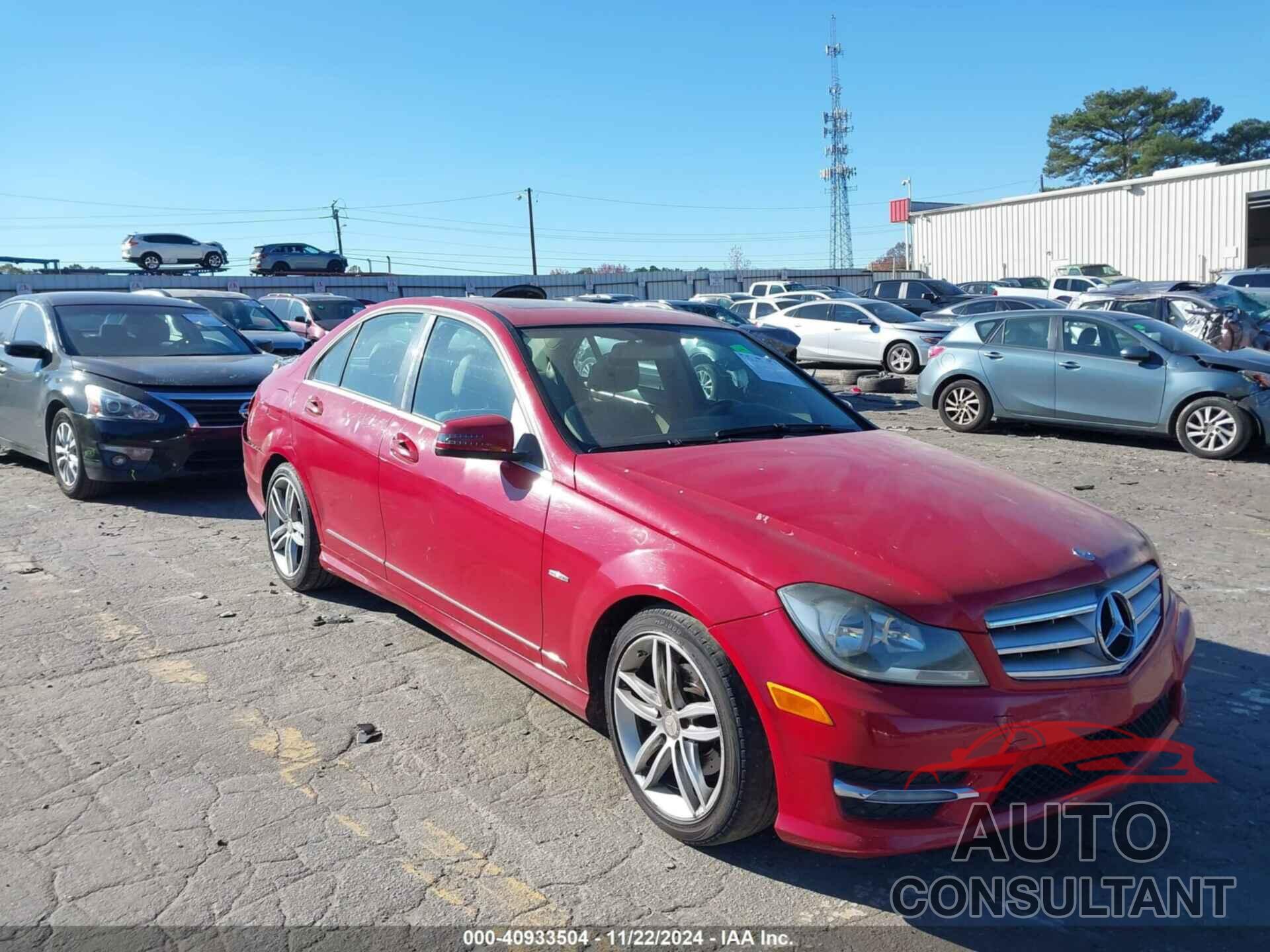 MERCEDES-BENZ C 250 2012 - WDDGF4HBXCA640294