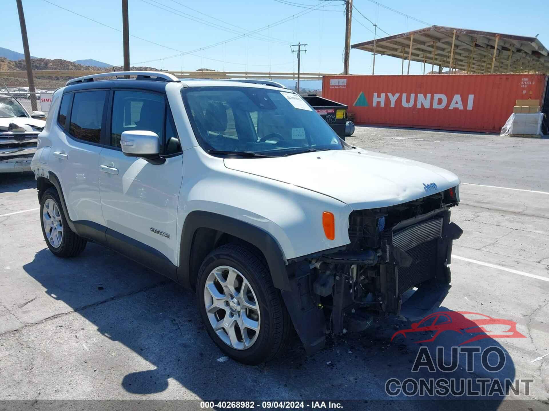 JEEP RENEGADE 2016 - ZACCJADT7GPC82467