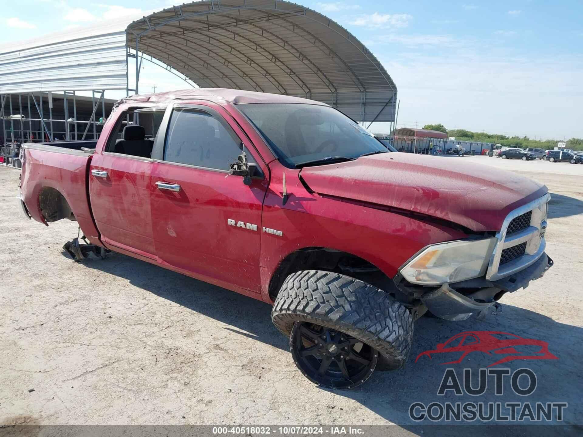 DODGE RAM 1500 2010 - 1D7RB1CT5AS104248