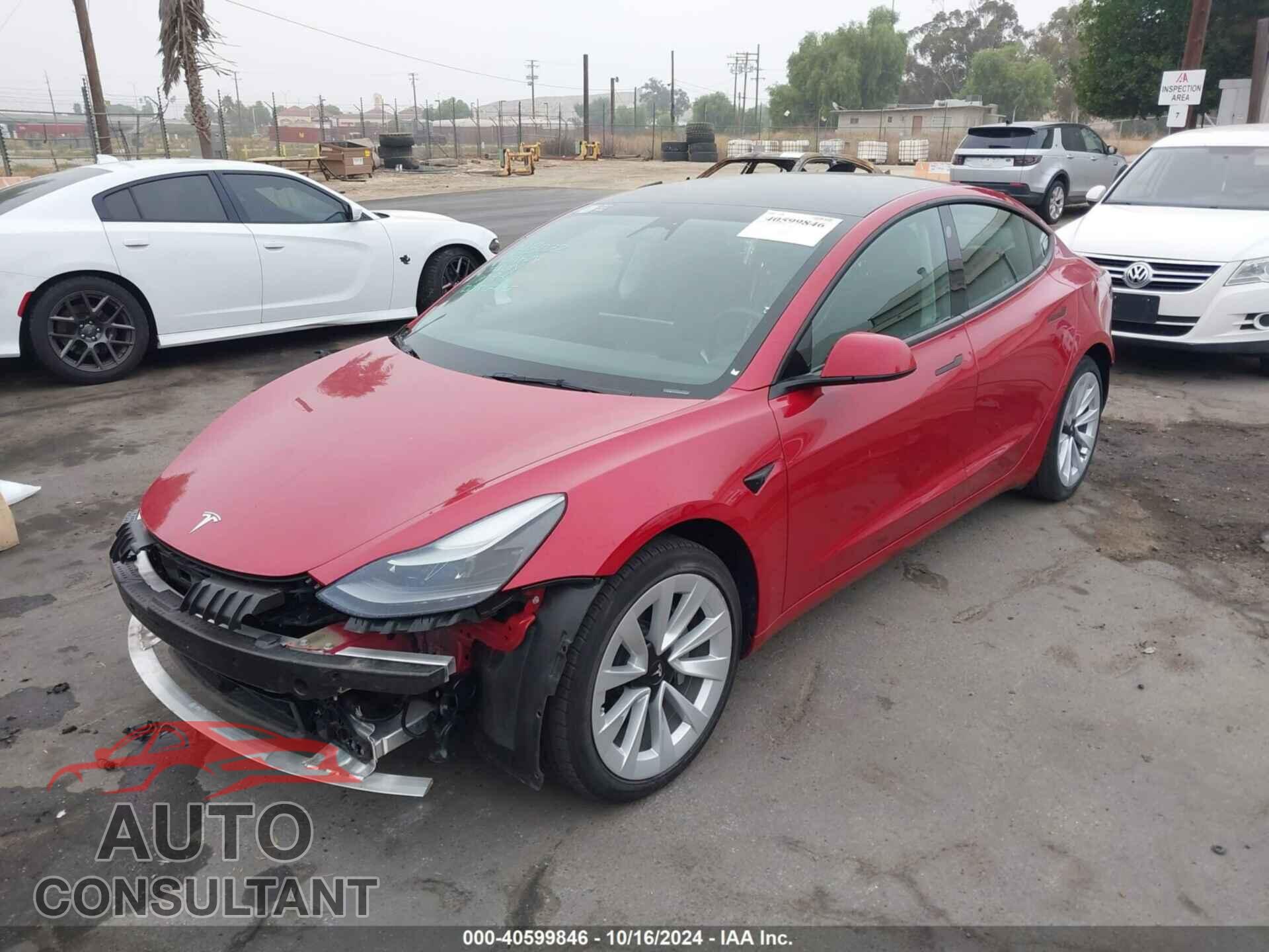 TESLA MODEL 3 2022 - 5YJ3E1EB9NF192560