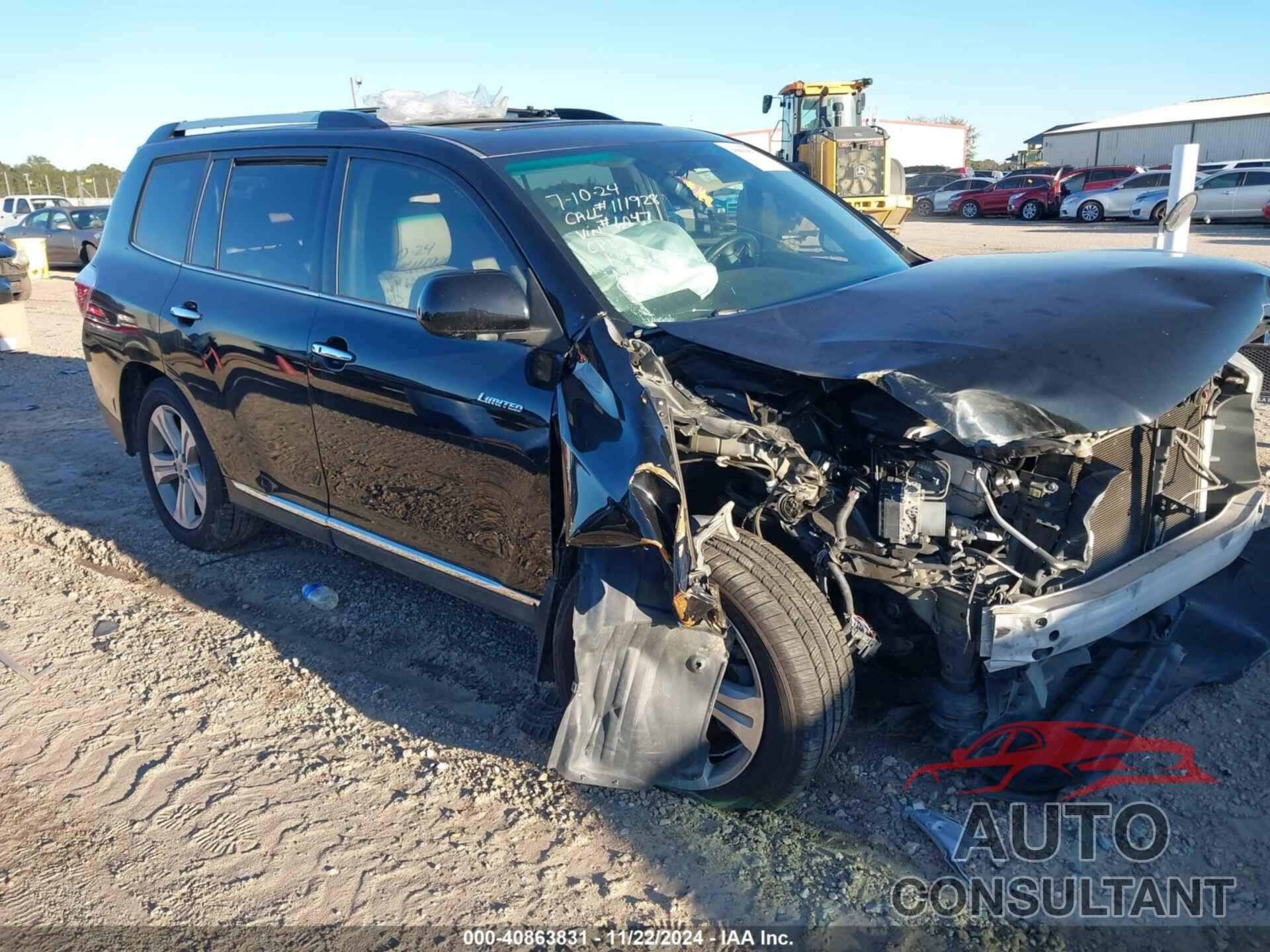 TOYOTA HIGHLANDER 2012 - 5TDYK3EH5CS086047