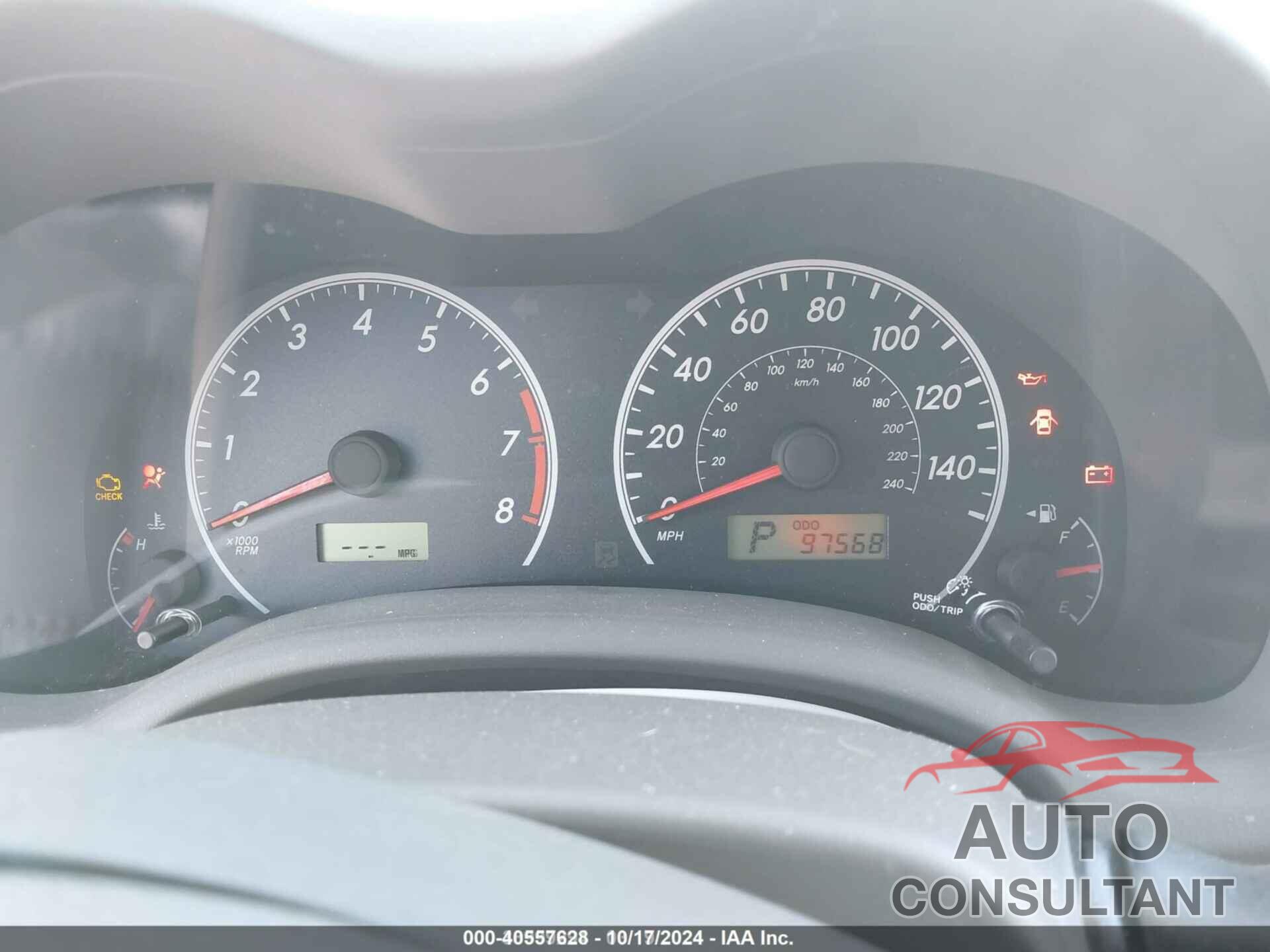 TOYOTA COROLLA 2010 - 2T1BU4EE1AC529781