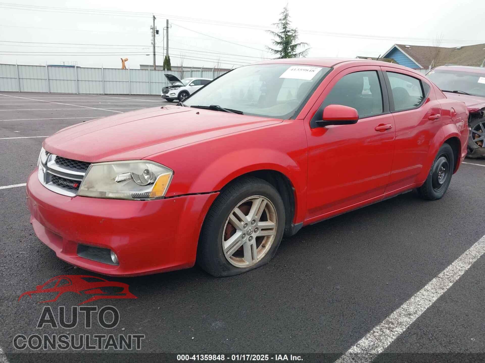 DODGE AVENGER 2013 - 1C3CDZCB9DN660800