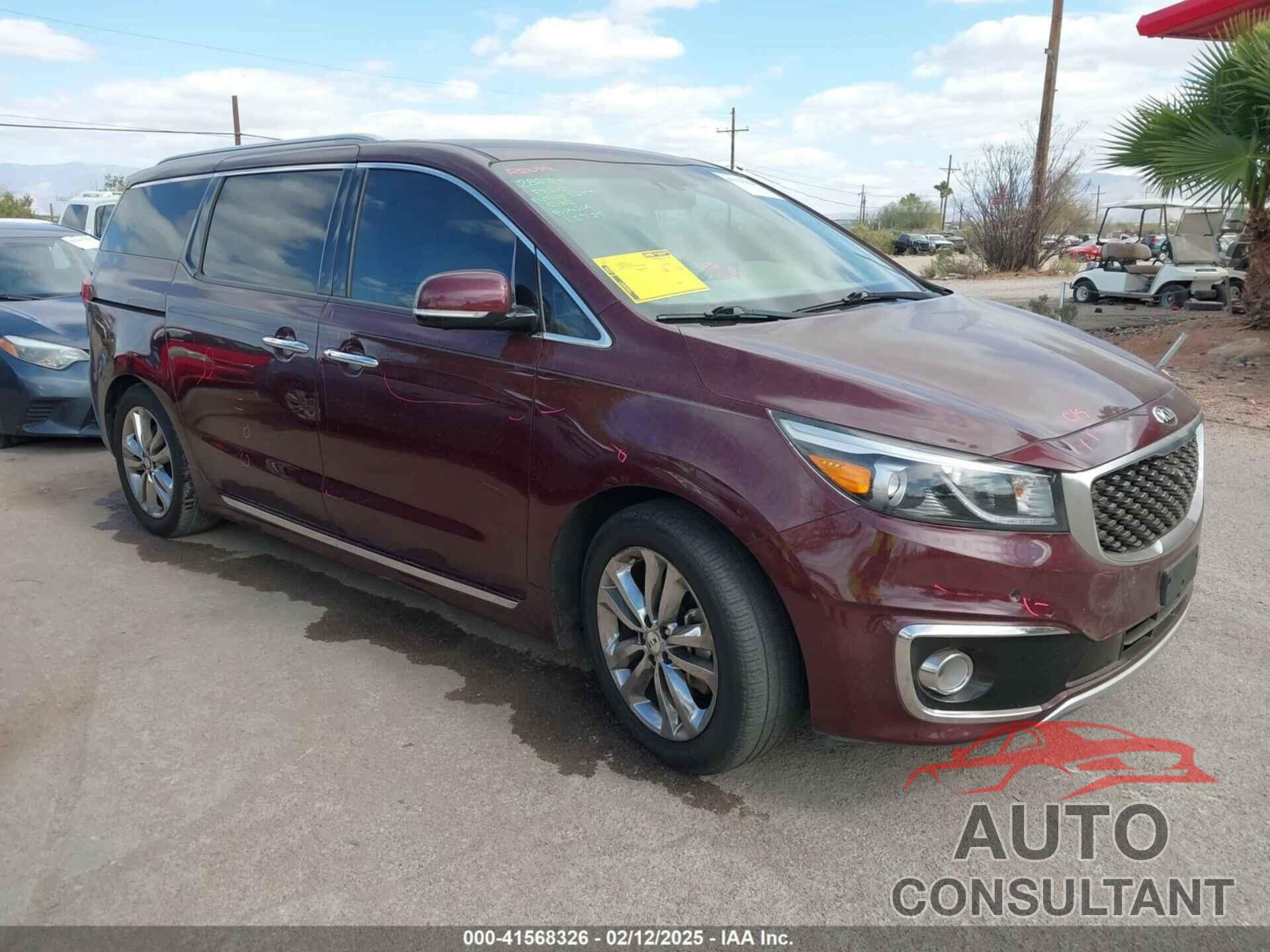 KIA SEDONA 2016 - KNDME5C13G6128700