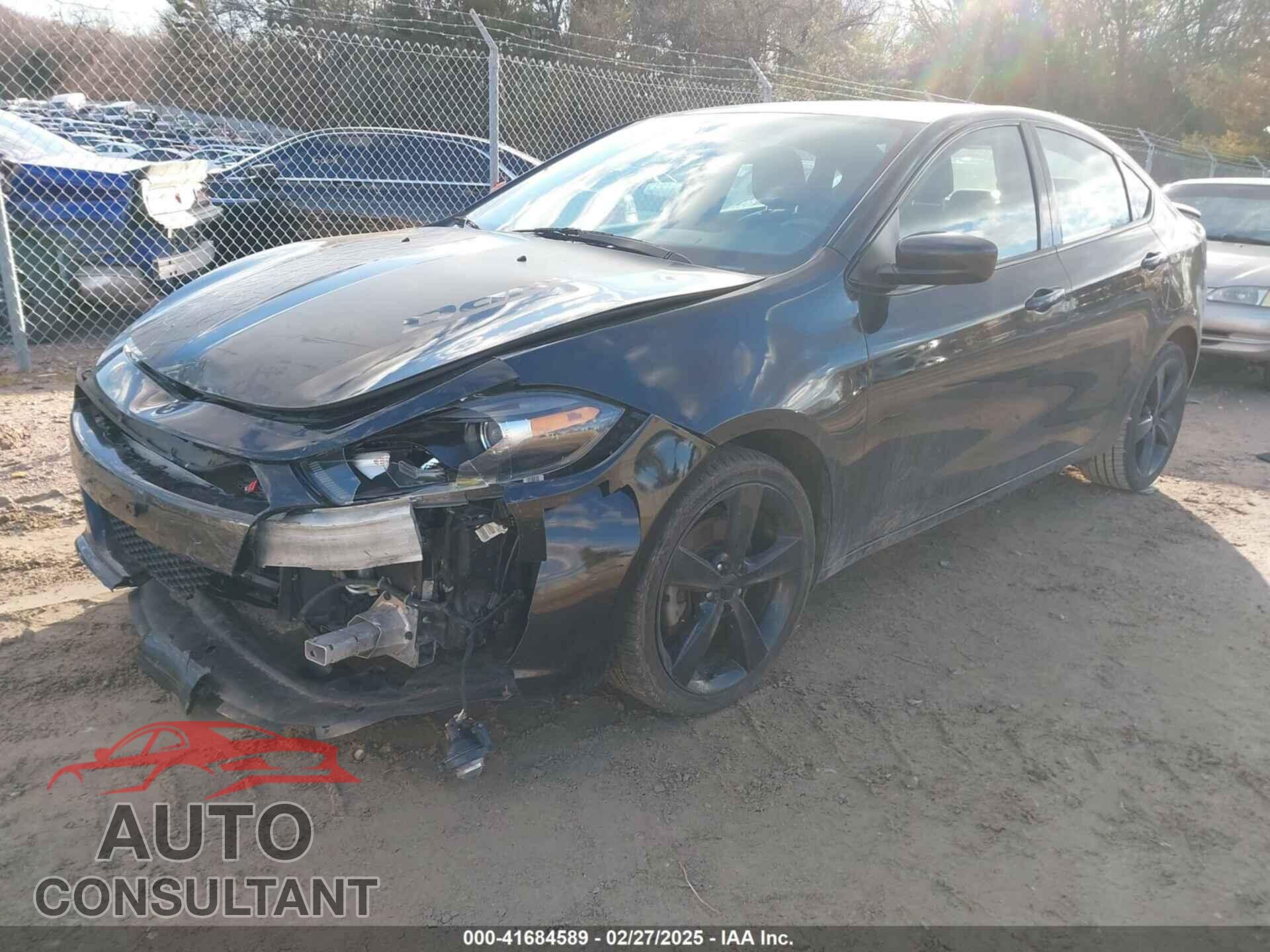 DODGE DART 2015 - 1C3CDFBB4FD238376