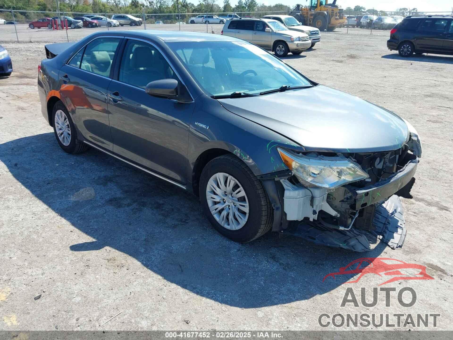 TOYOTA CAMRY HYBRID 2012 - 4T1BD1FK0CU041331