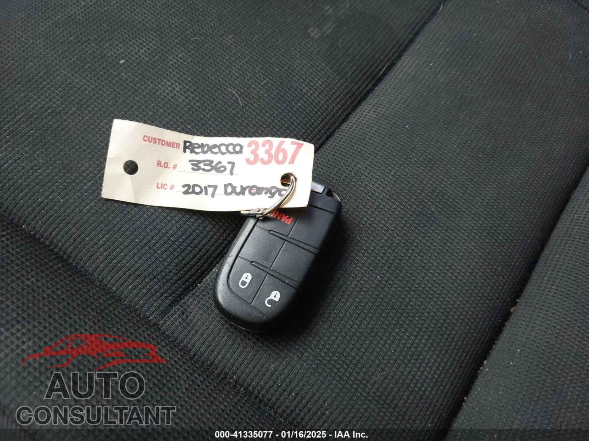 DODGE DURANGO 2017 - 1C4RDHAG4HC796722