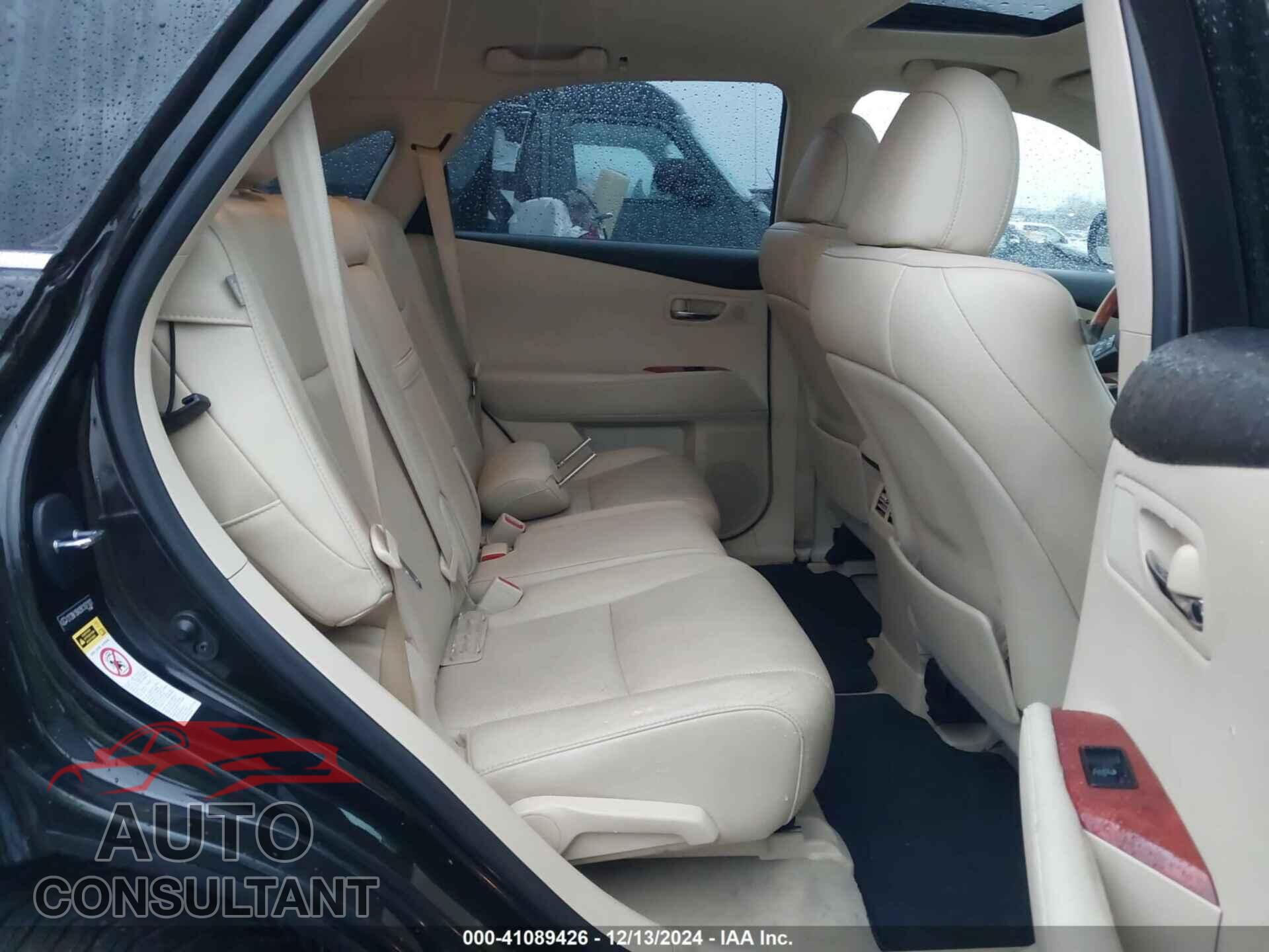 LEXUS RX 350 2011 - 2T2BK1BA2BC107103