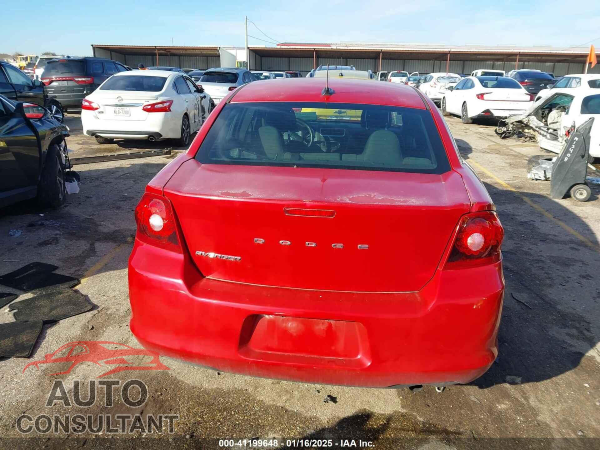 DODGE AVENGER 2013 - 1C3CDZAB3DN625964