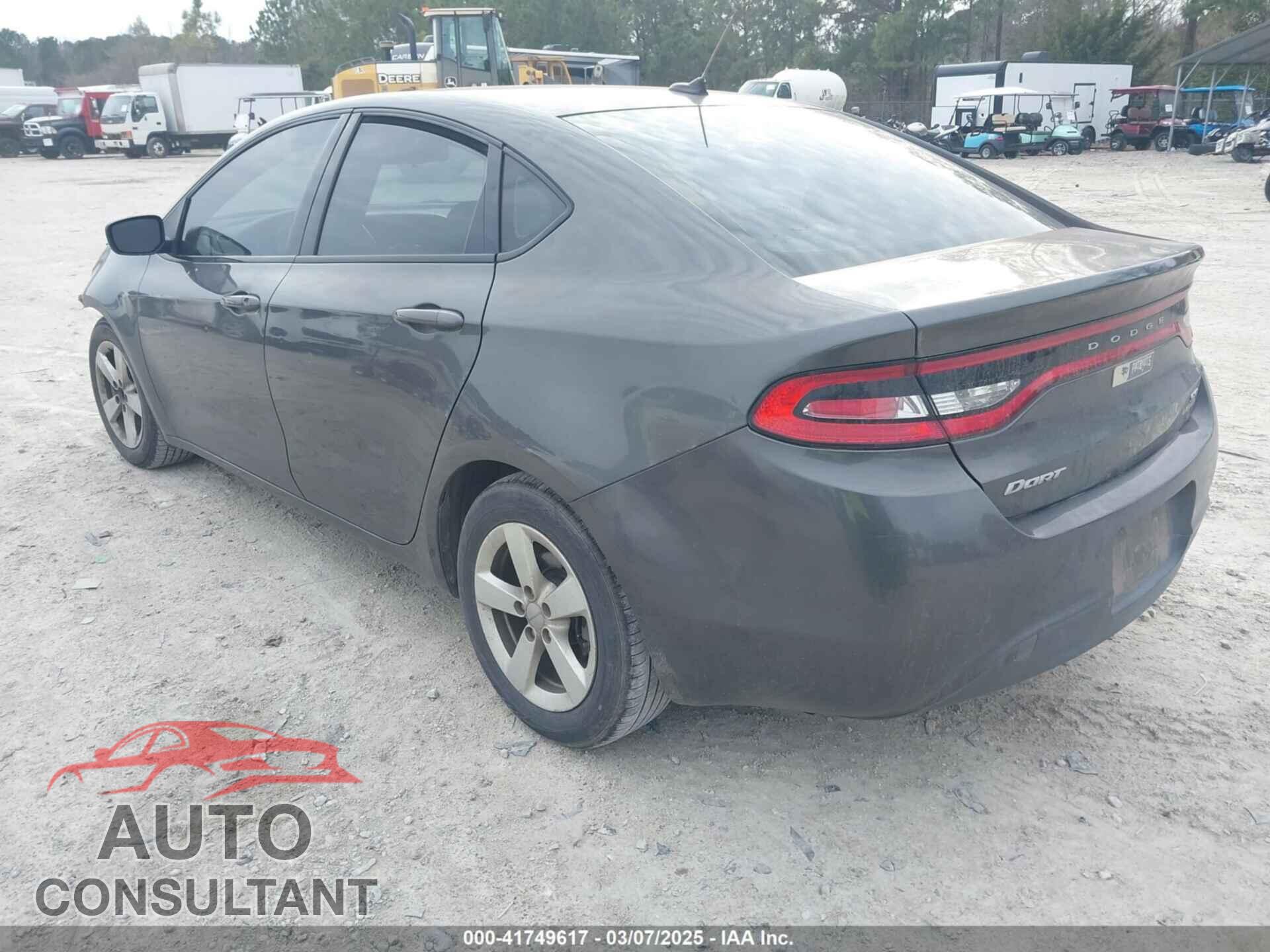 DODGE DART 2015 - 1C3CDFBB3FD309566