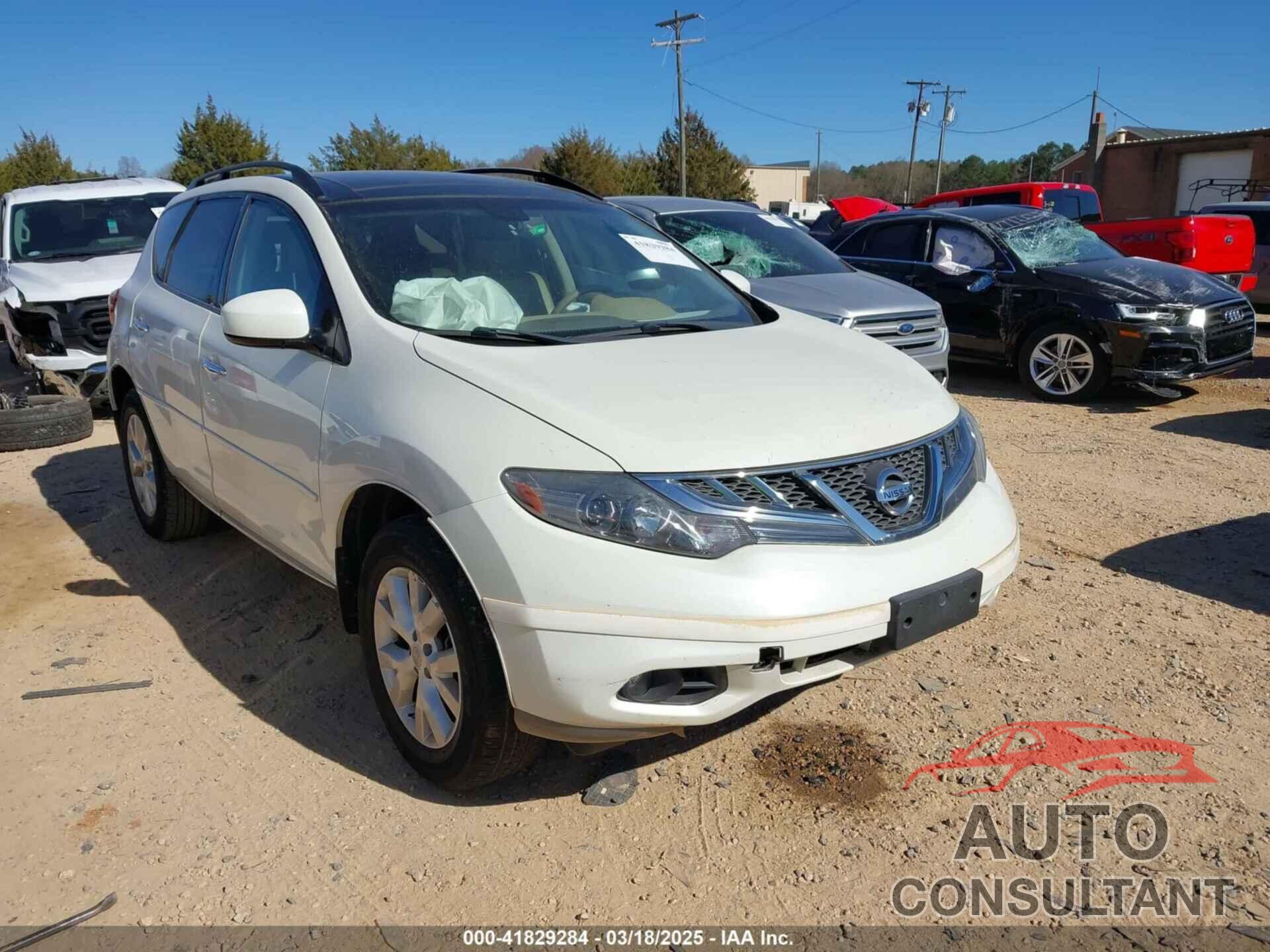 NISSAN MURANO 2011 - JN8AZ1MW9BW153155