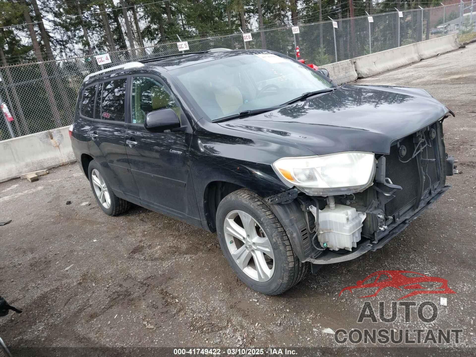 TOYOTA HIGHLANDER 2010 - 5TDDK3EH1AS008280