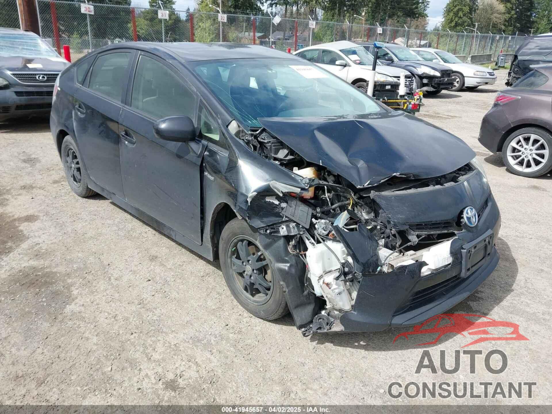 TOYOTA PRIUS 2013 - JTDKN3DU9D1721670