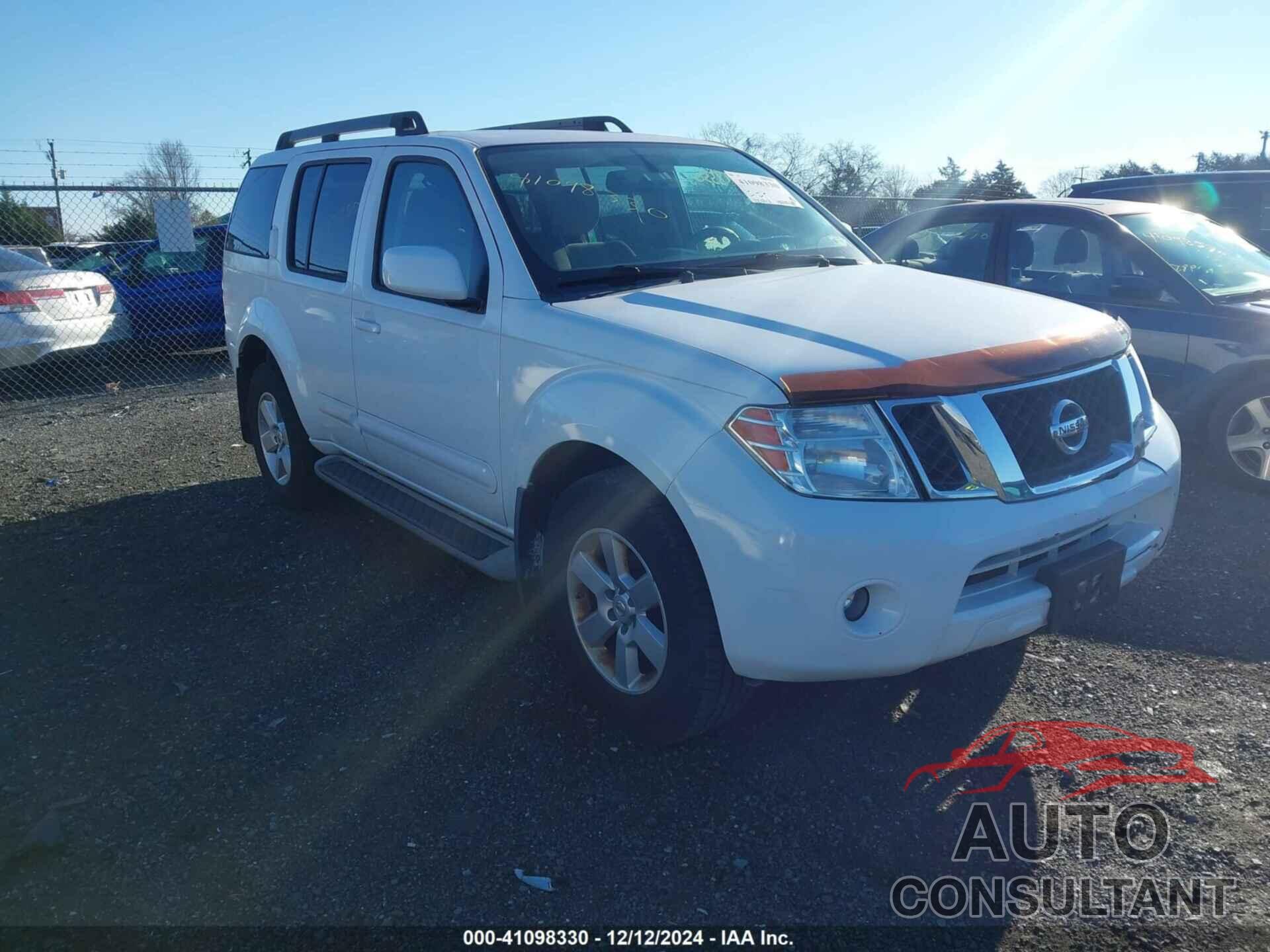 NISSAN PATHFINDER 2012 - 5N1AR1NB6CC638505