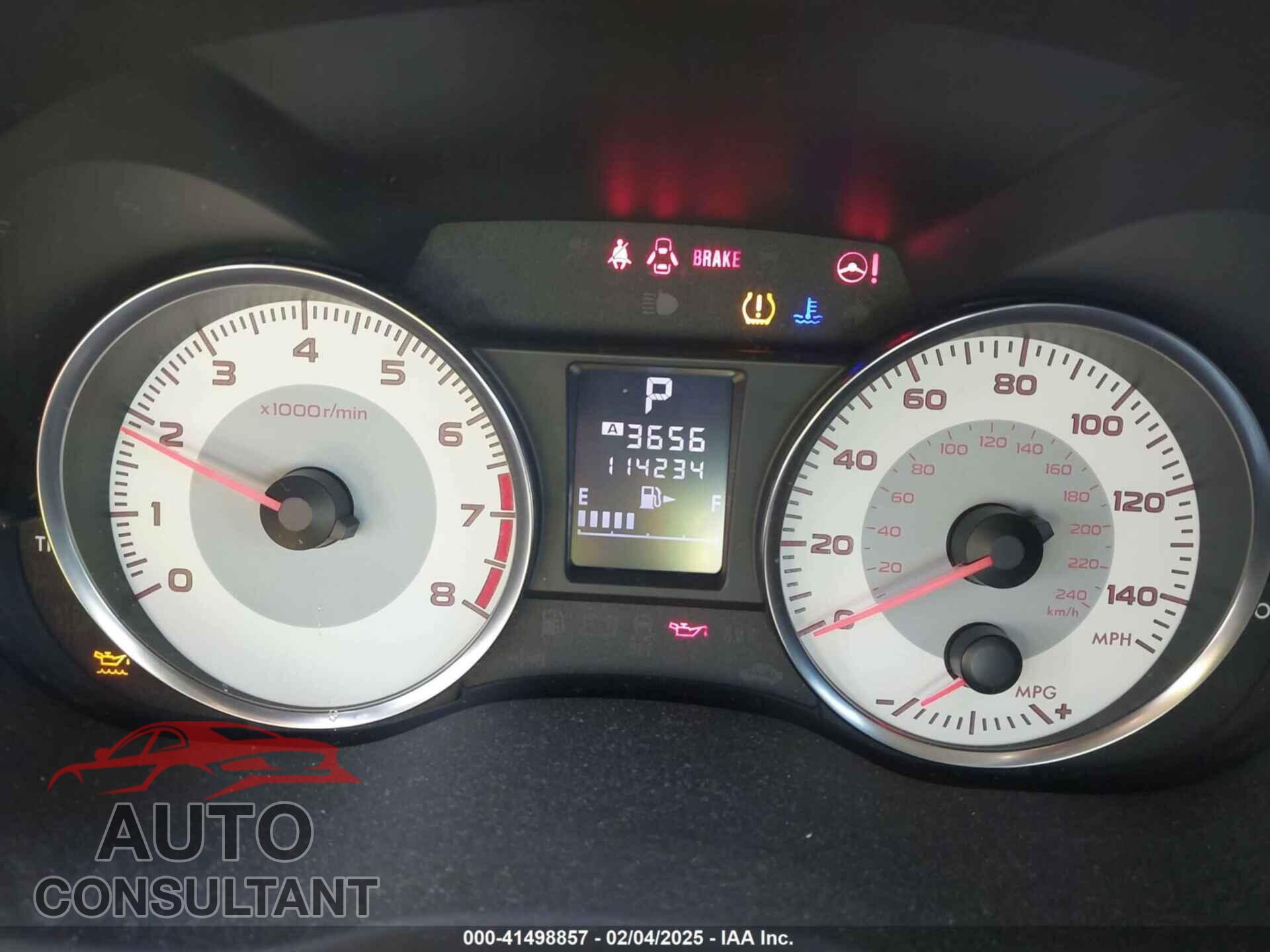 SUBARU IMPREZA 2012 - JF1GPAG63CH242576