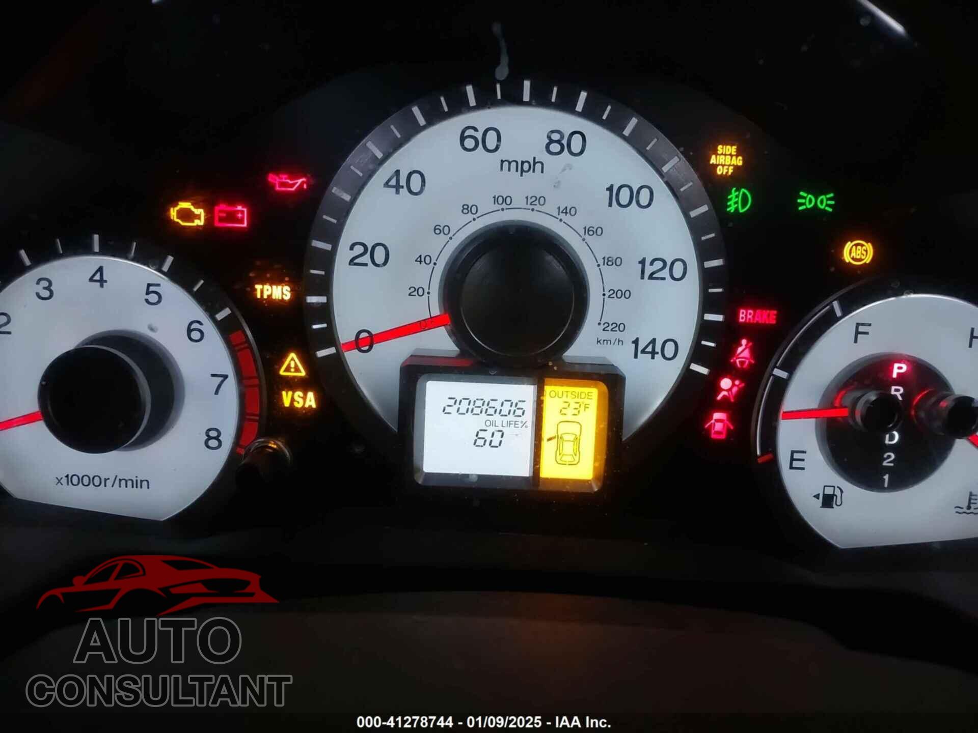 HONDA PILOT 2012 - 5FNYF4H43CB503009
