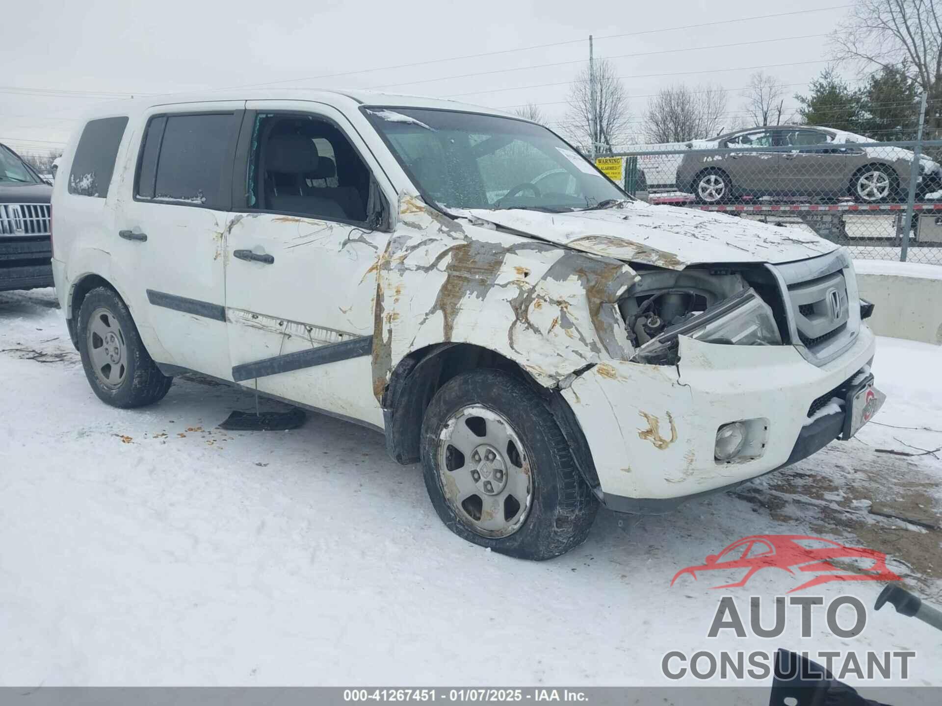 HONDA PILOT 2011 - 5FNYF4H27BB067701