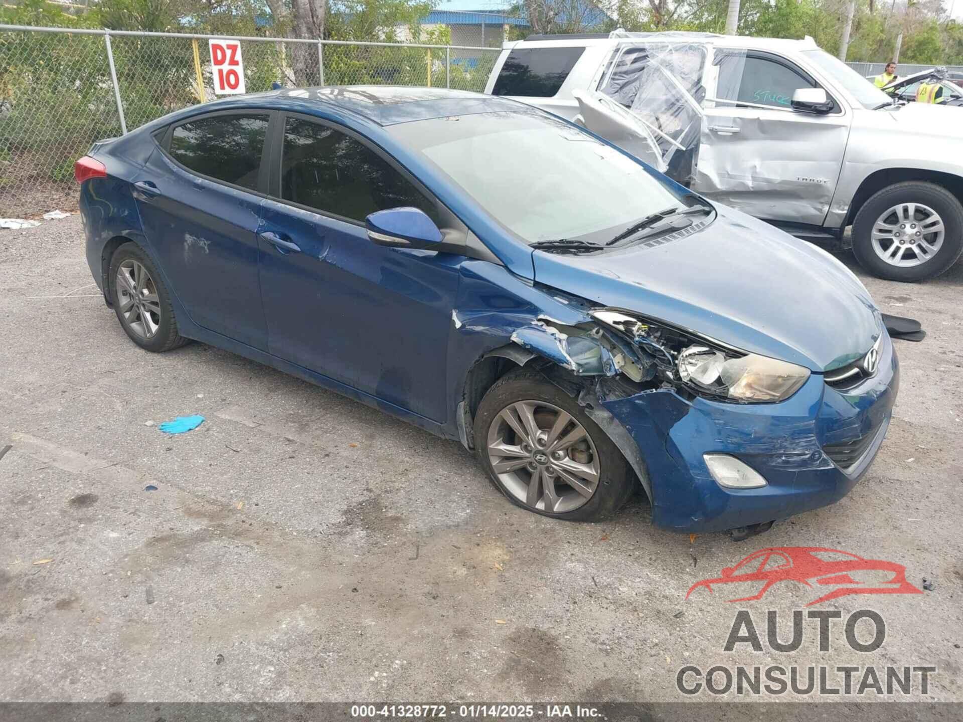 HYUNDAI ELANTRA 2013 - KMHDH4AE7DU946084