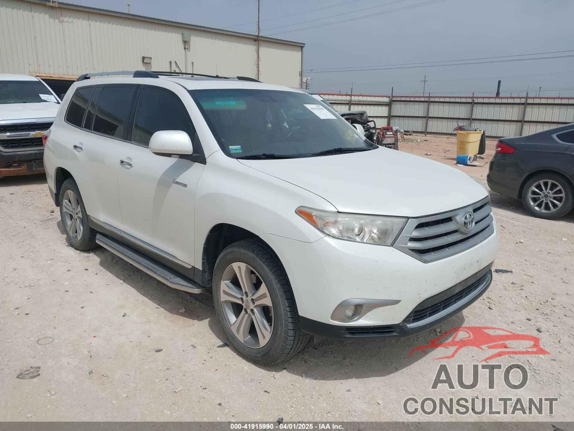 TOYOTA HIGHLANDER 2013 - 5TDYK3EH5DS121087