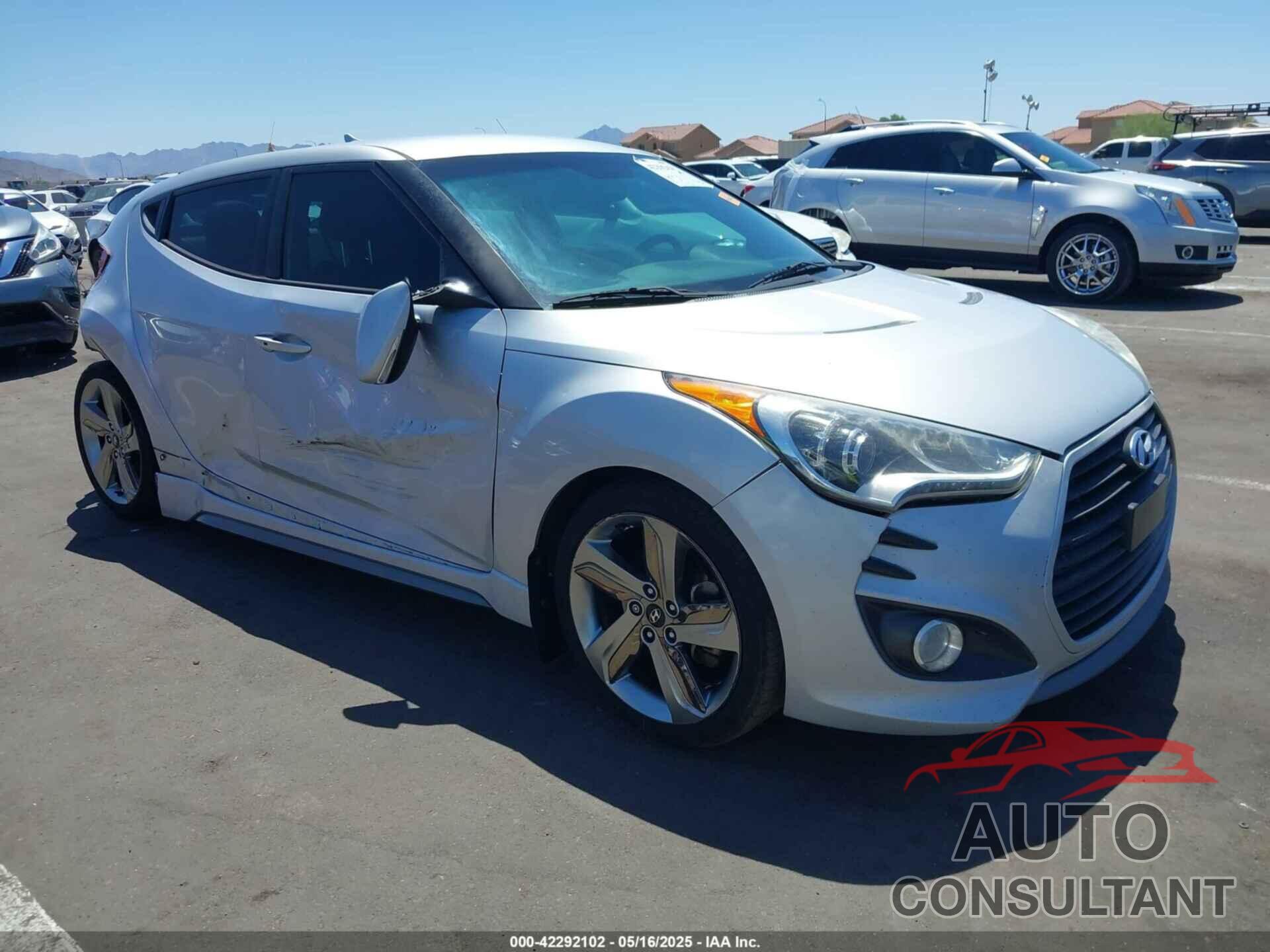 HYUNDAI VELOSTER 2013 - KMHTC6AE0DU177983