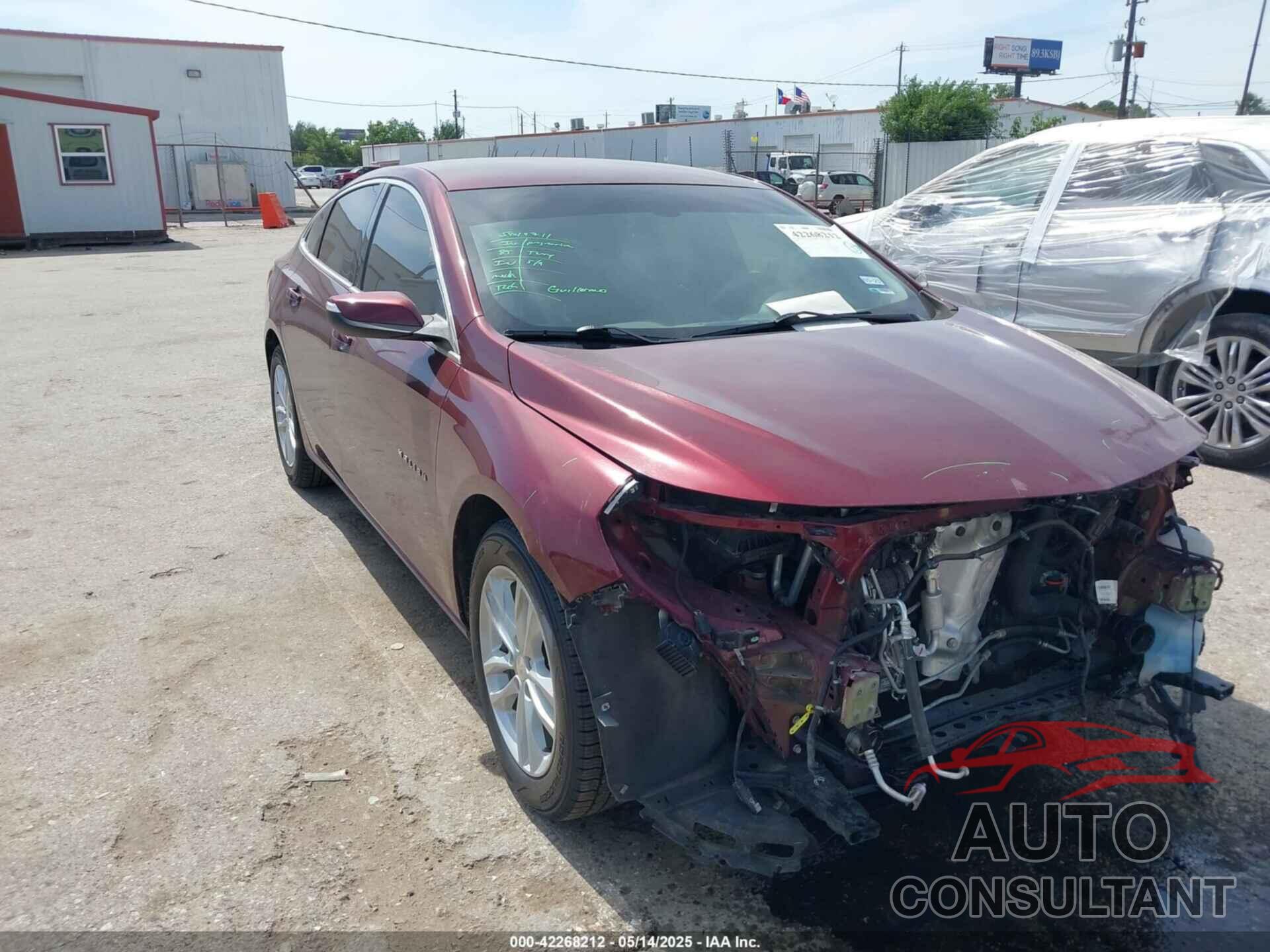 CHEVROLET MALIBU 2016 - 1G1ZE5ST7GF274776