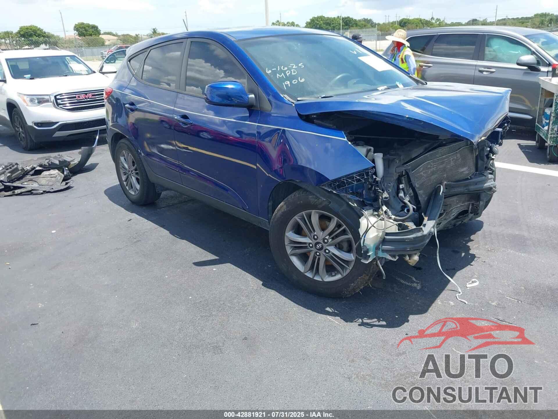 HYUNDAI TUCSON 2014 - KM8JT3AF3EU801906