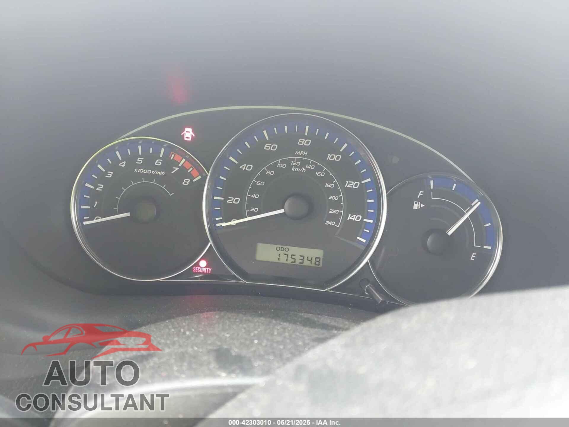 SUBARU FORESTER 2012 - JF2SHBBC4CH405595