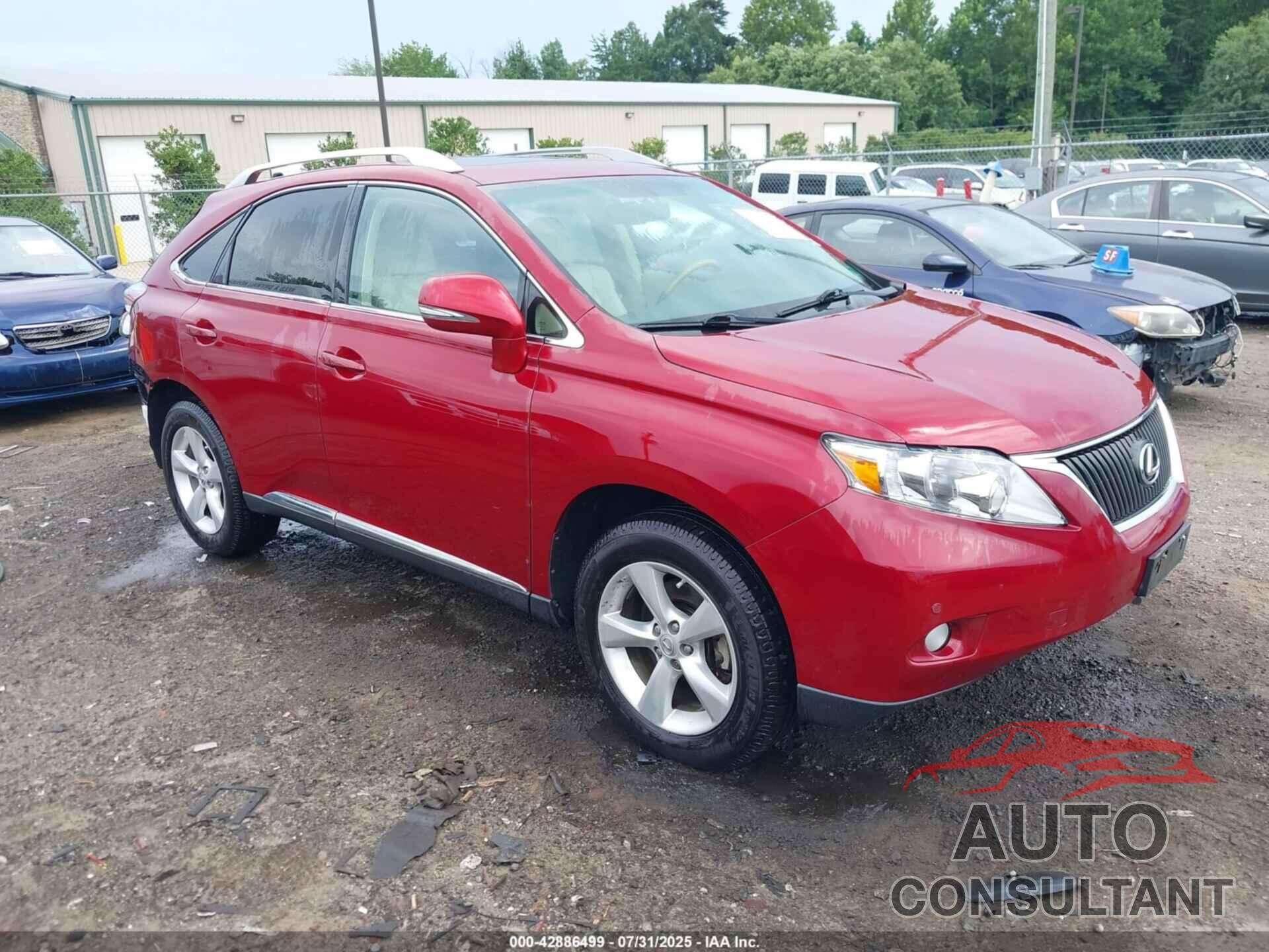 LEXUS RX 350 2011 - 2T2BK1BA1BC107254