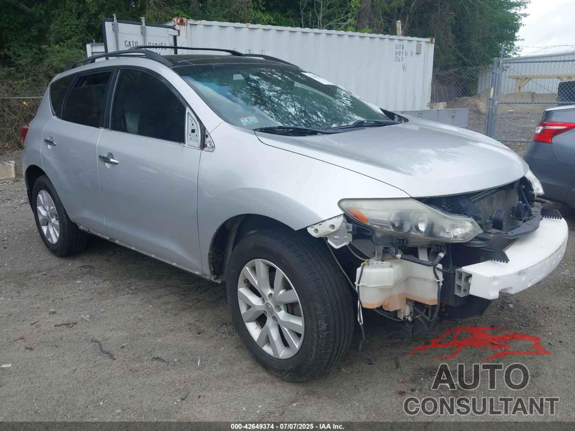 NISSAN MURANO 2012 - JN8AZ1MW6CW239007