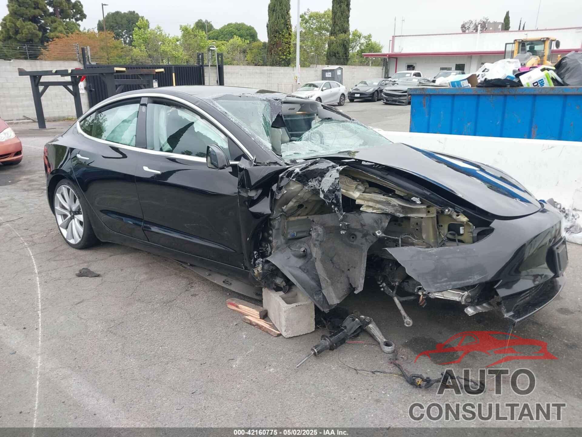 TESLA MODEL 3 2019 - 5YJ3E1EB5KF434613