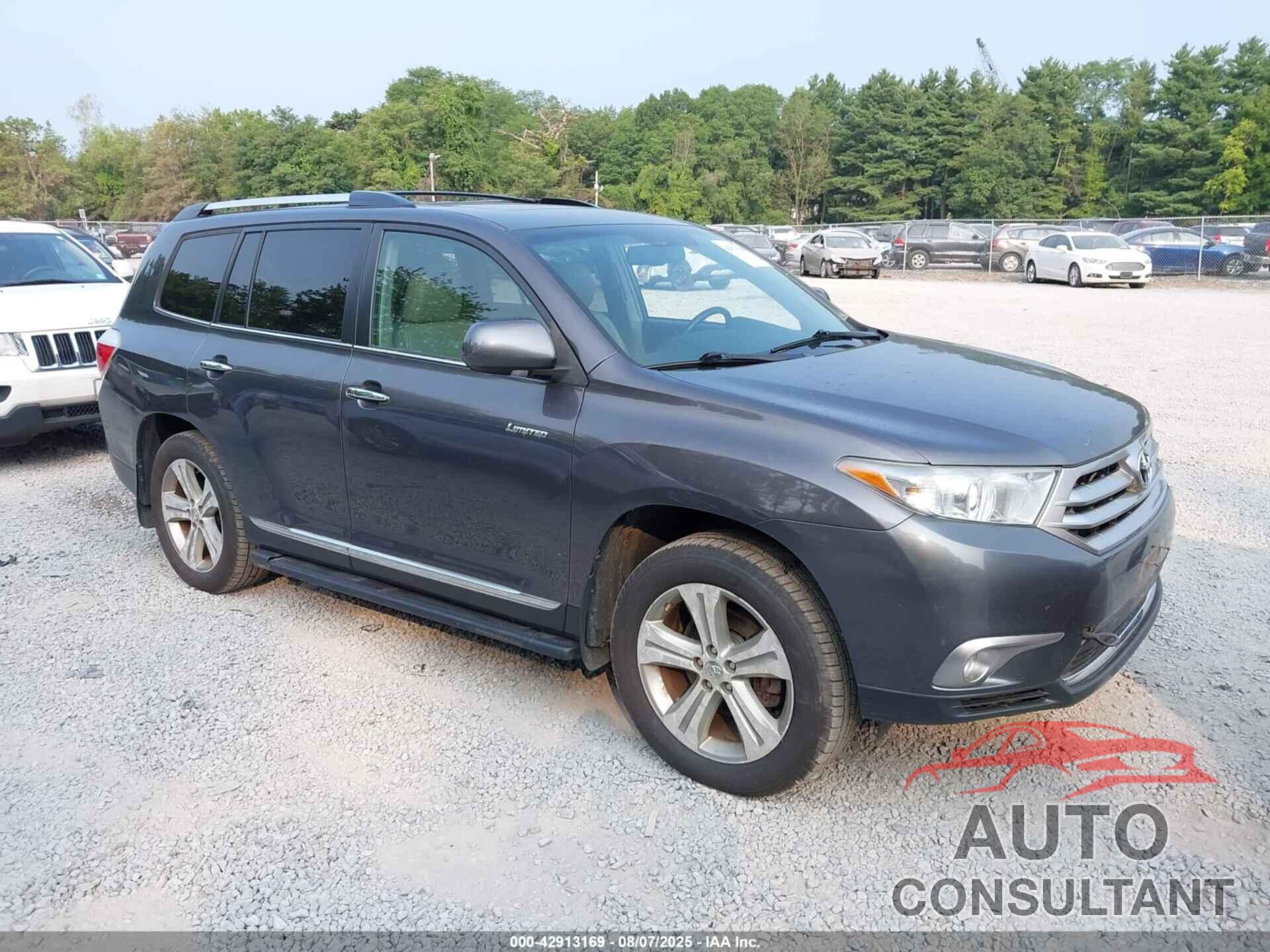 TOYOTA HIGHLANDER 2013 - 5TDDK3EH5DS187153